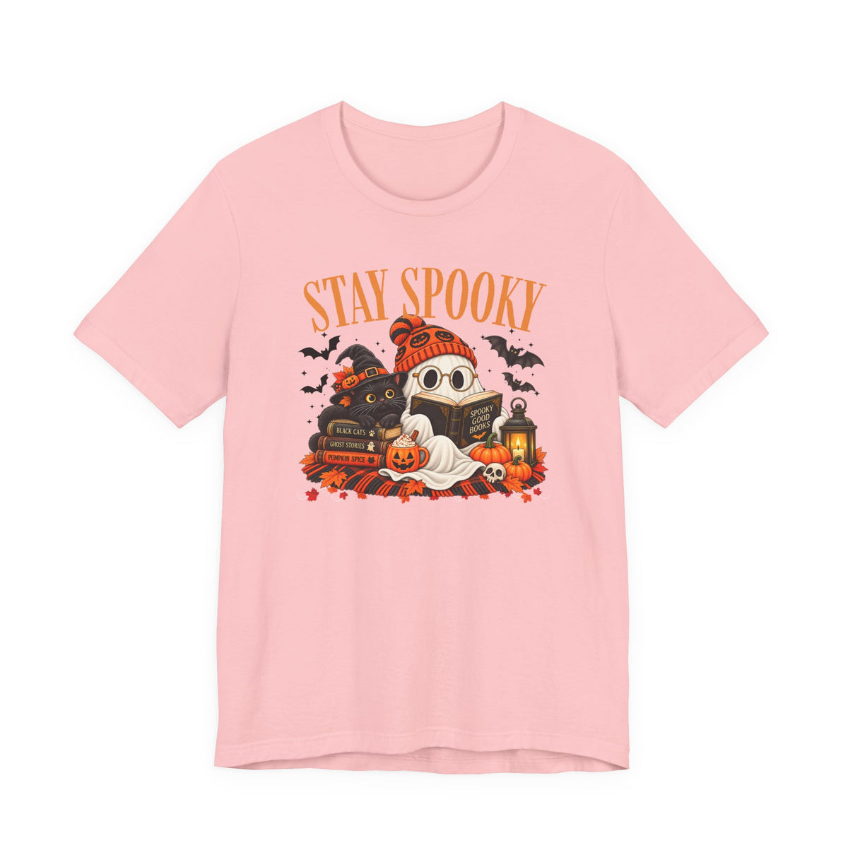 Stay Spooky T-Shirt, Halloween Ghost and Black Cat Sweatshirt, Halloween Gift