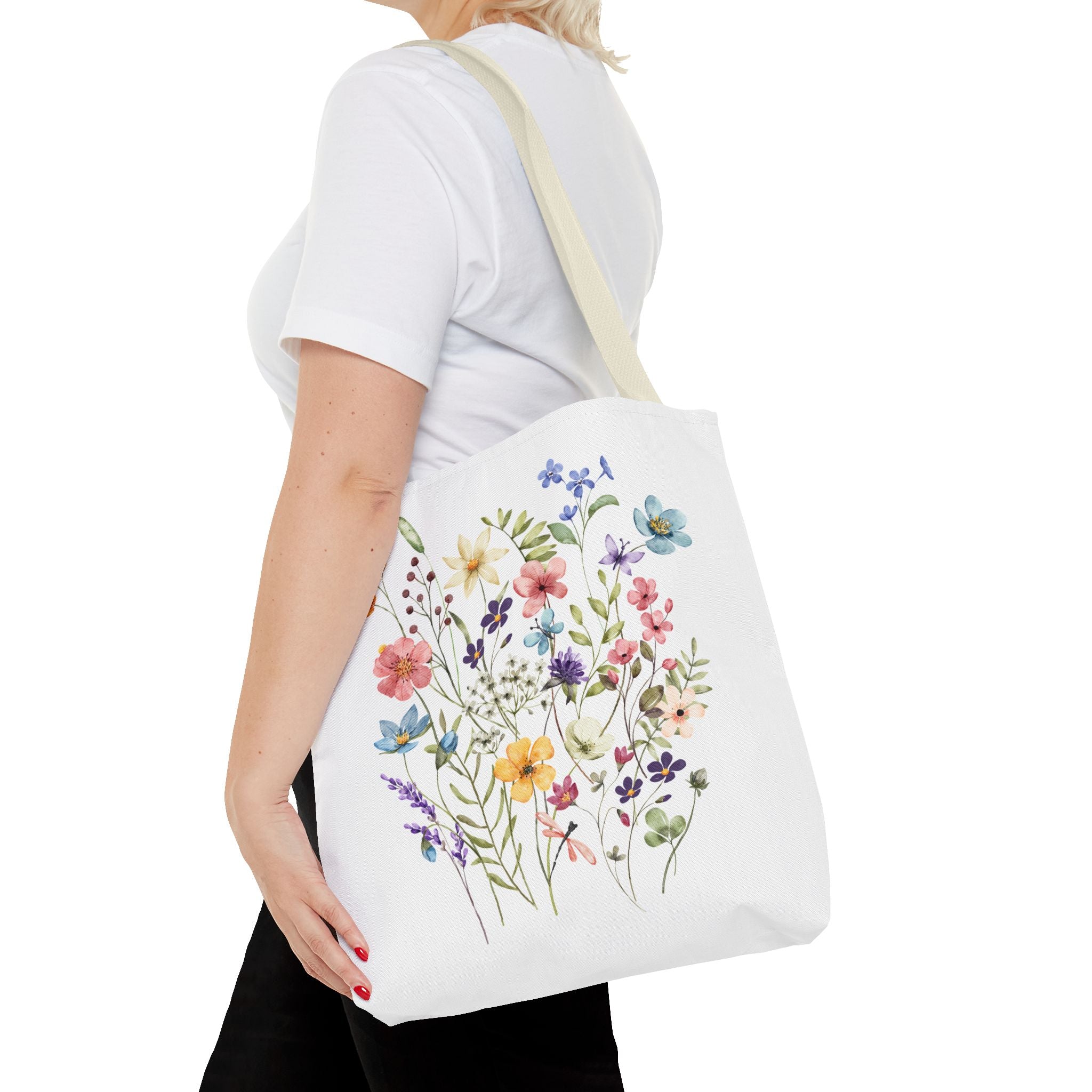 Tote Bag, Totes, Tote Bag Pattern, Floral Totes, Eco-Friendly Shopping Bag, Flower Printed Tote, Canvas Totes, Reusable Shopping Bag