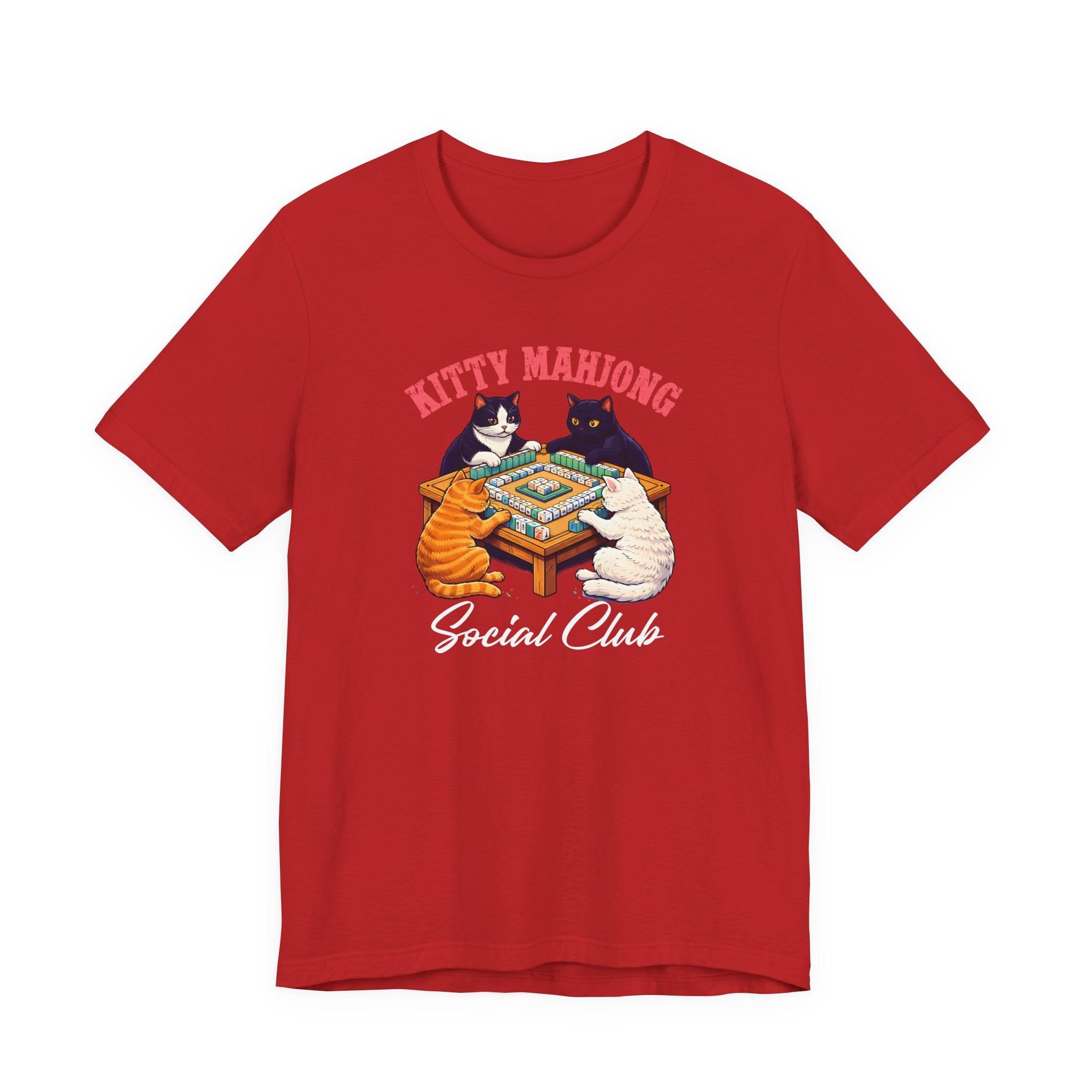 Funny Cat Shirt, Kitty Mahjong social club tee, Cat Mom Tee, Gift for Cat lover