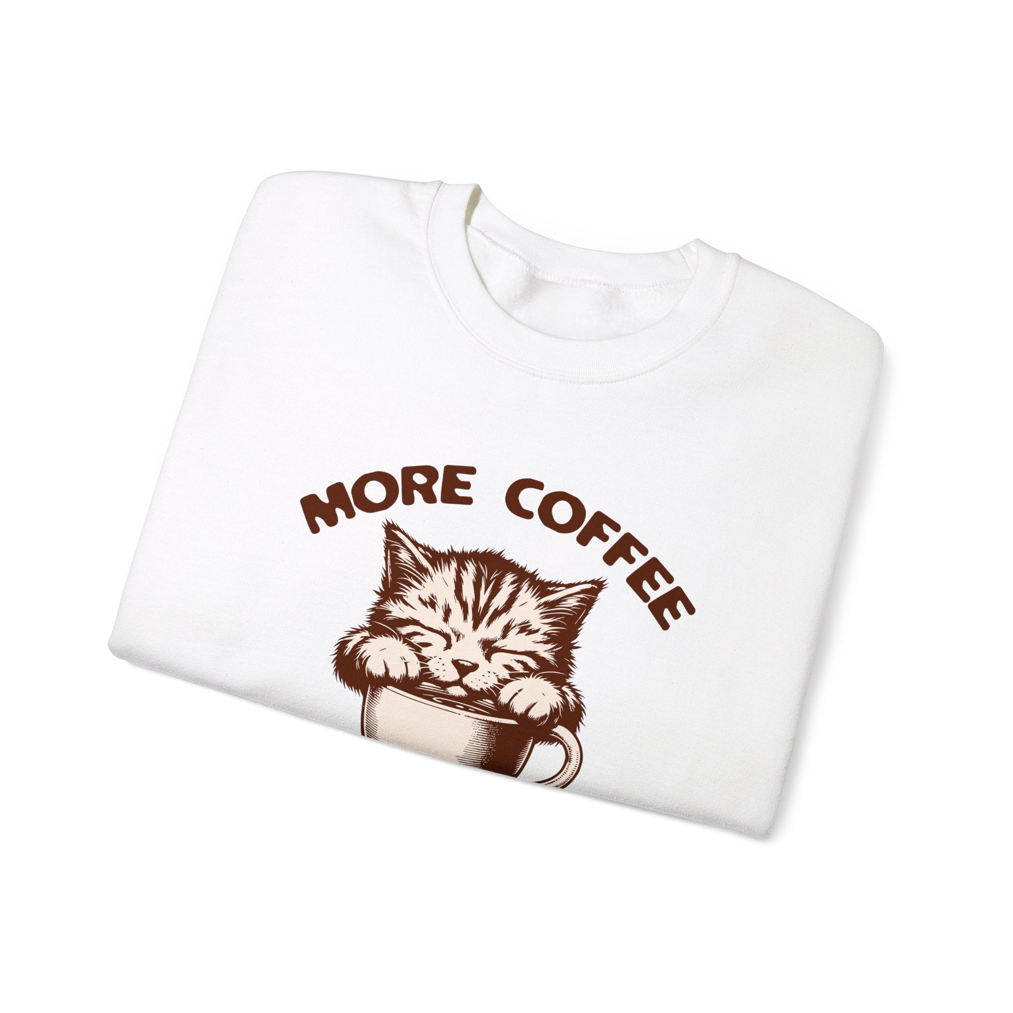 More Coffee Por Favor Funny Unisex Heavy Blend™ Crewneck Sweatshirt, Gift for Mom, Gift for Dad, Gift for Teacher, Gift for friend