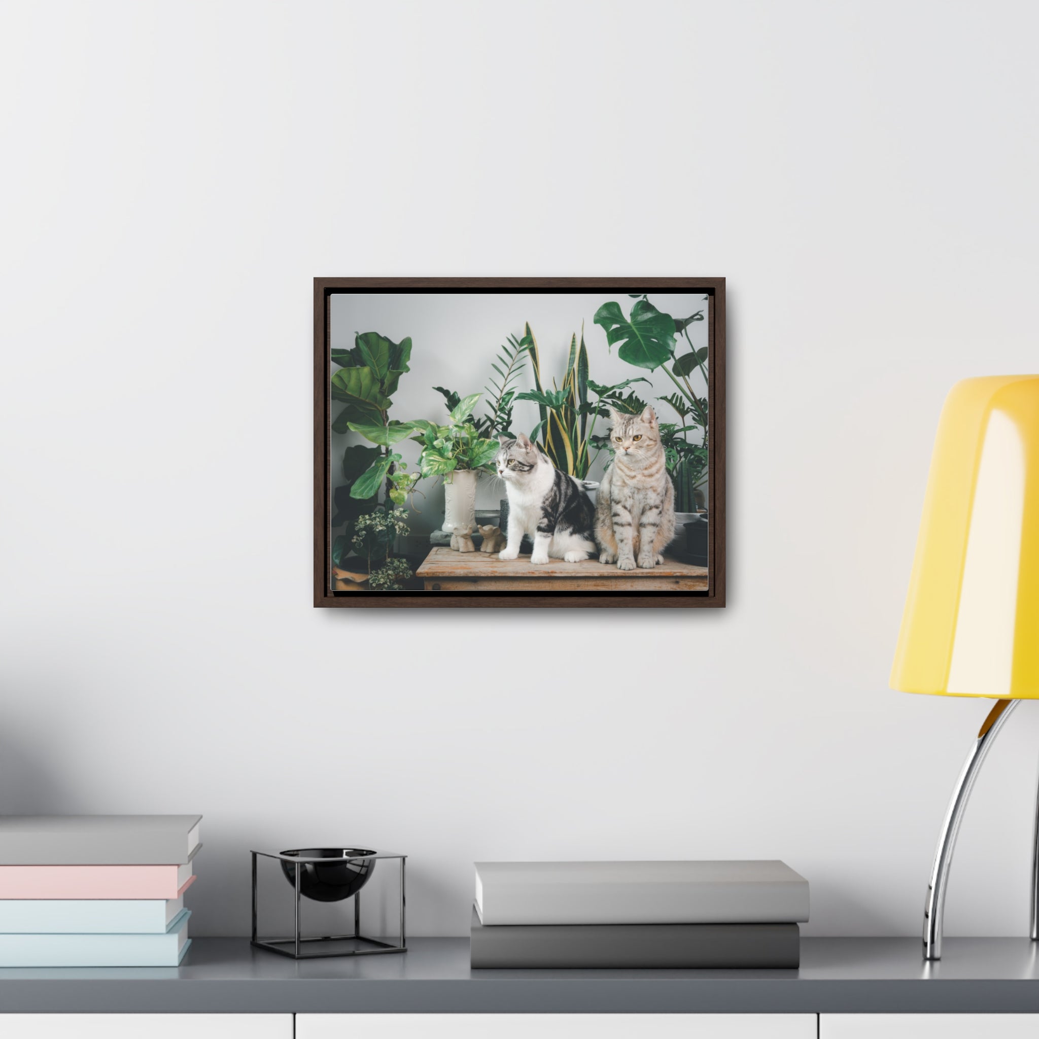 Personalized Cat Canvas Wraps, Cat Lover Canvas, Cat Lover Wall Art, Framed Pet Art for Home Decor, Gift for pet Lover, Gift for Cat Lover