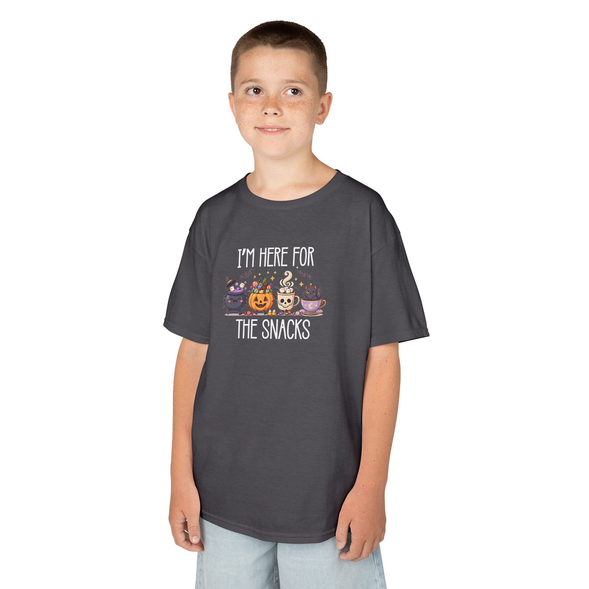 I'm Here For The Snacks Shirt, Cute Kids Halloween Shirt