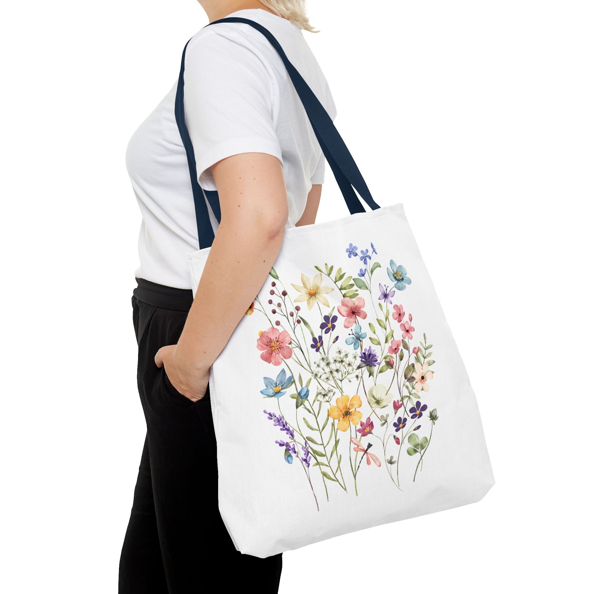 Tote Bag, Totes, Tote Bag Pattern, Floral Totes, Eco-Friendly Shopping Bag, Flower Printed Tote, Canvas Totes, Reusable Shopping Bag