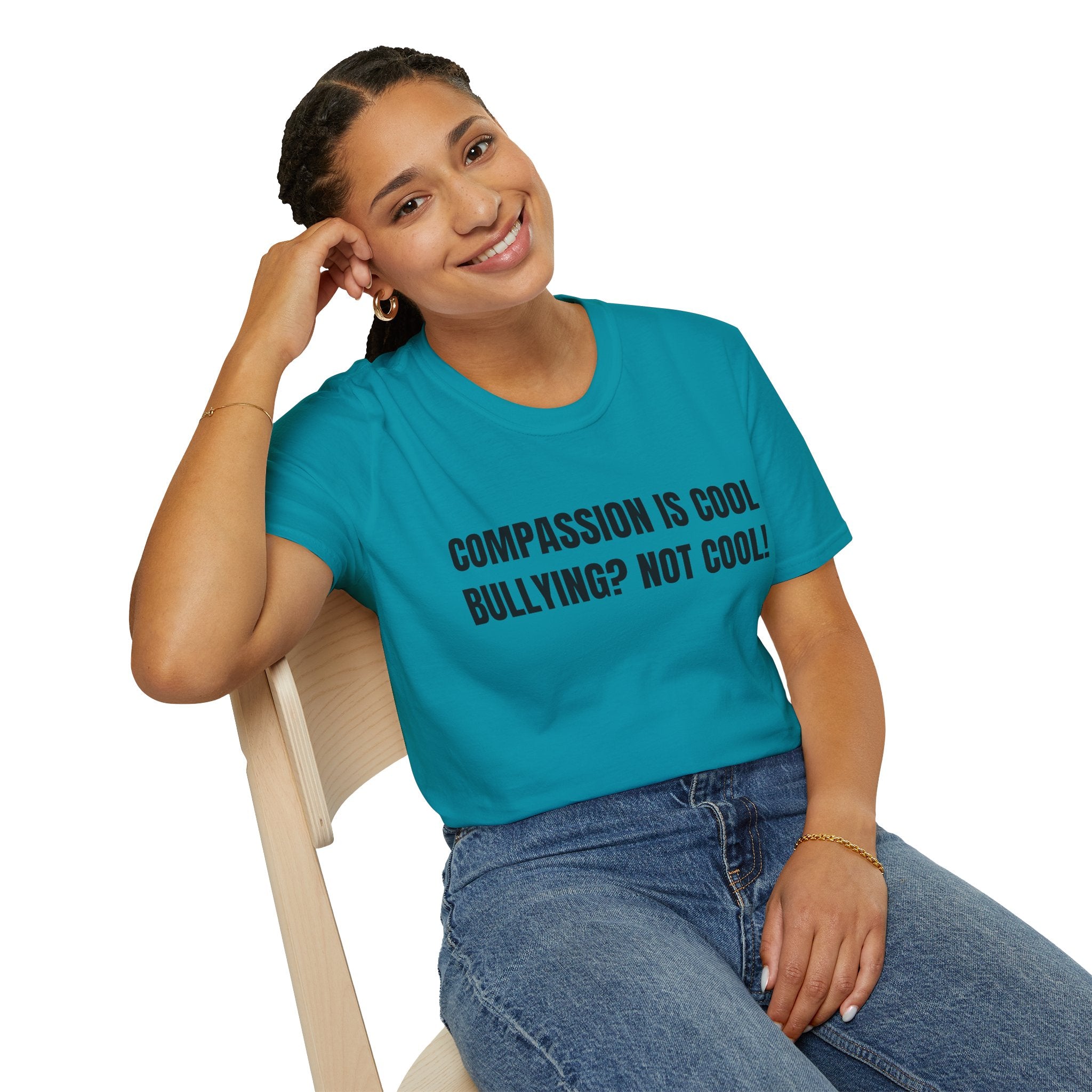 Compassion is Cool, Bullying? Not Cool! Kindness Shirt, Motivational Shirt, Inspirational Shirt, Be Compassionate, Be Brave, Be Happy
