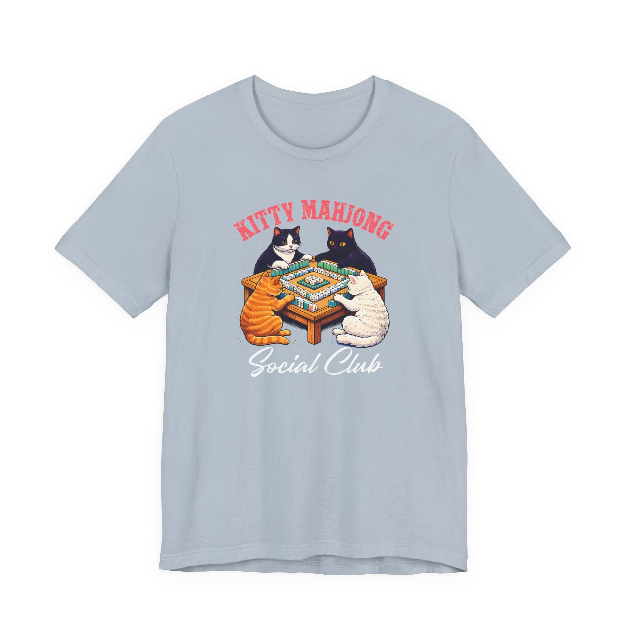 Funny Cat Shirt, Kitty Mahjong social club tee, Cat Mom Tee, Gift for Cat lover