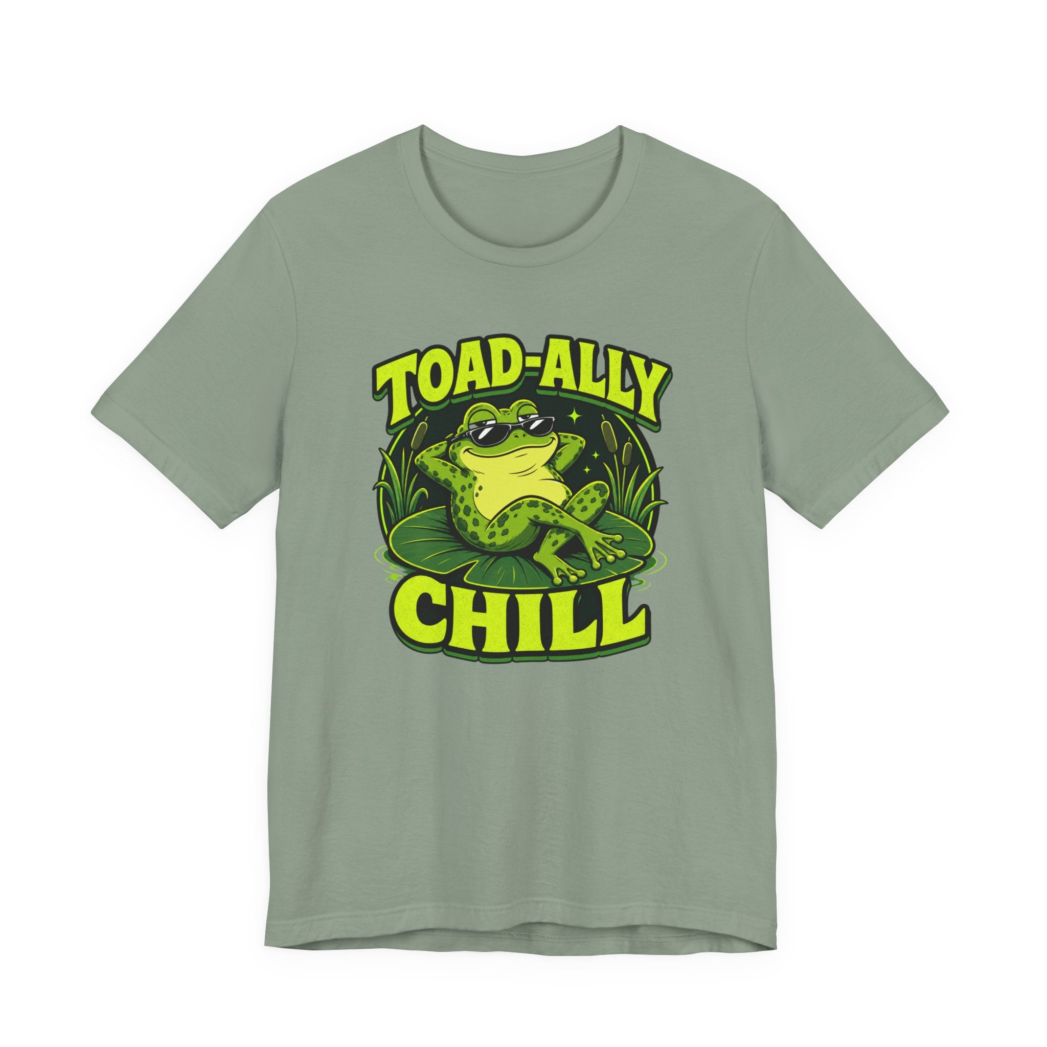 Toadally Chill Funny Frog T-Shirt Cool Frog Graphic Tee Gift for Frog Lovers