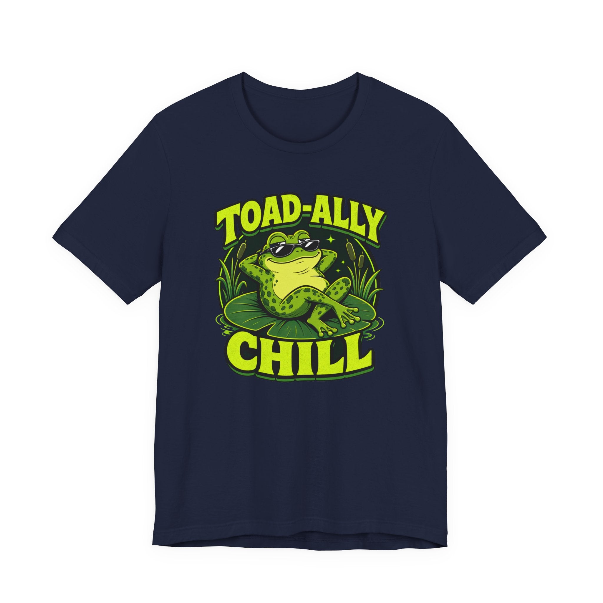Toadally Chill Funny Frog T-Shirt Cool Frog Graphic Tee Gift for Frog Lovers