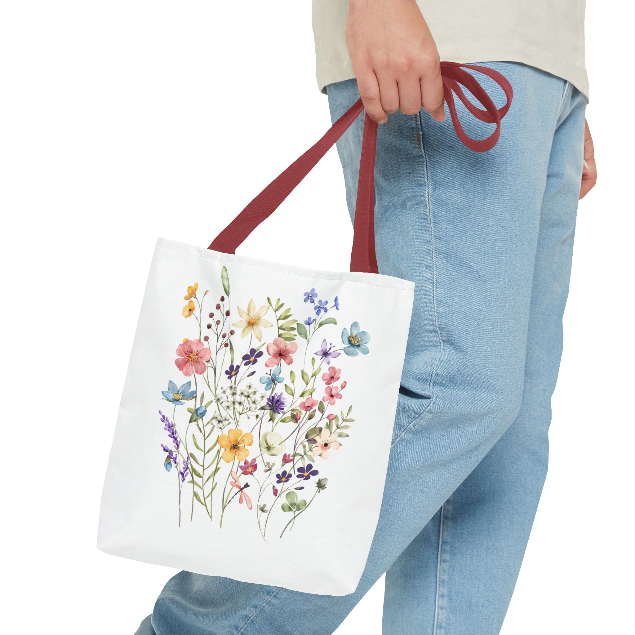 Tote Bag, Totes, Tote Bag Pattern, Floral Totes, Eco-Friendly Shopping Bag, Flower Printed Tote, Canvas Totes, Reusable Shopping Bag