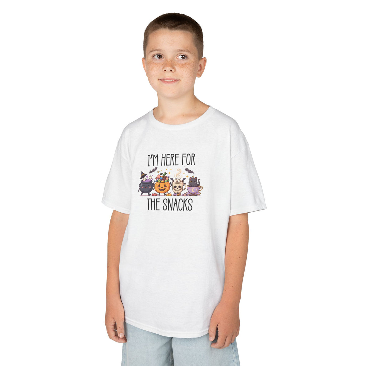 I'm Here For The Snacks Shirt, Cute Kids Halloween Shirt