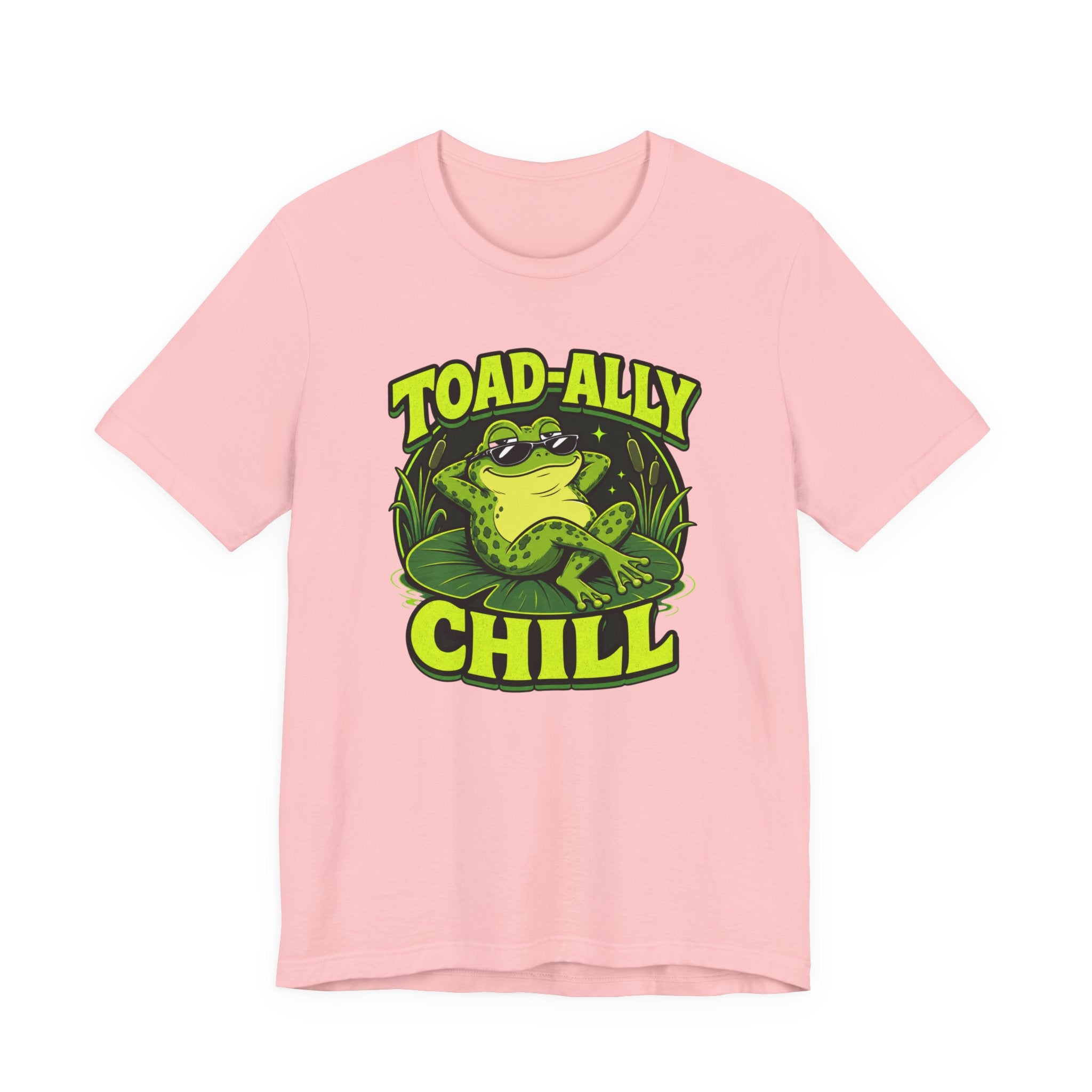 Toadally Chill Funny Frog T-Shirt Cool Frog Graphic Tee Gift for Frog Lovers