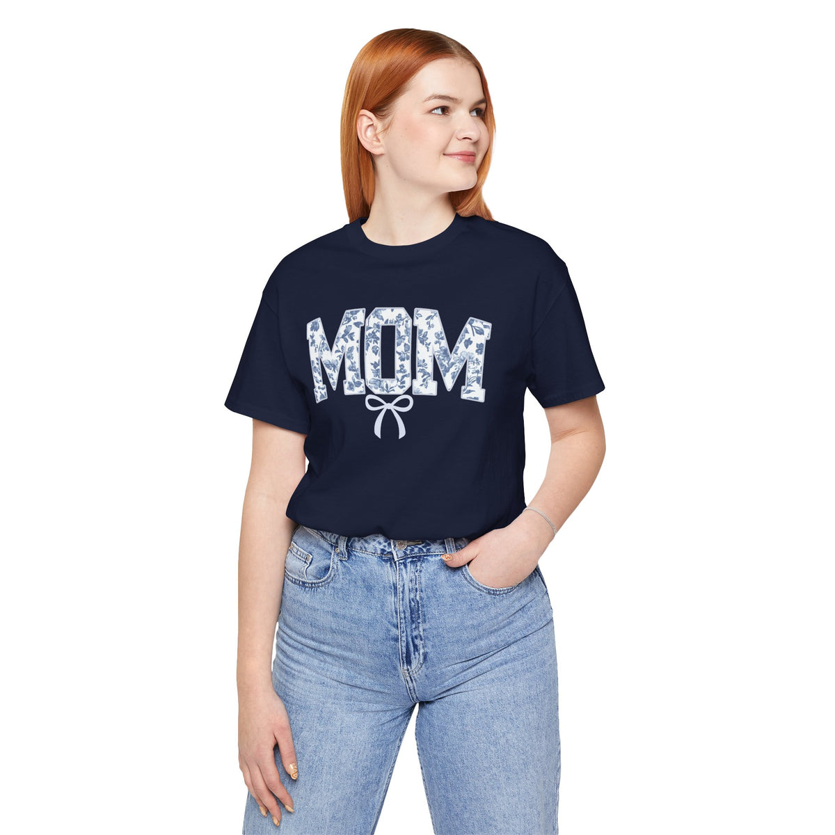 Mom Shirt, Bella Canvas Crewneck Tee, Relaxed Fit Cotton T-shirt