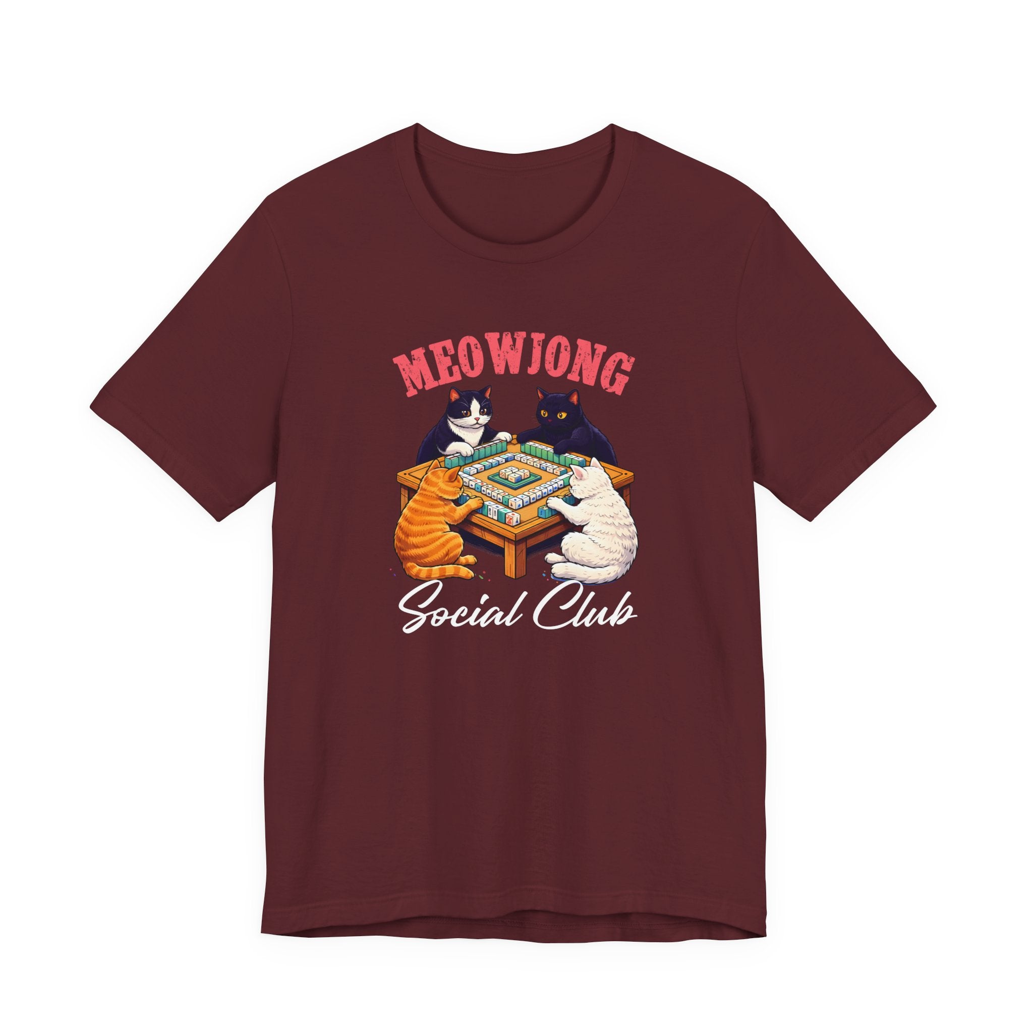 Funny Cat Shirt, Meowjong social club tee, Cat Mom Tee, Gift for Cat lover