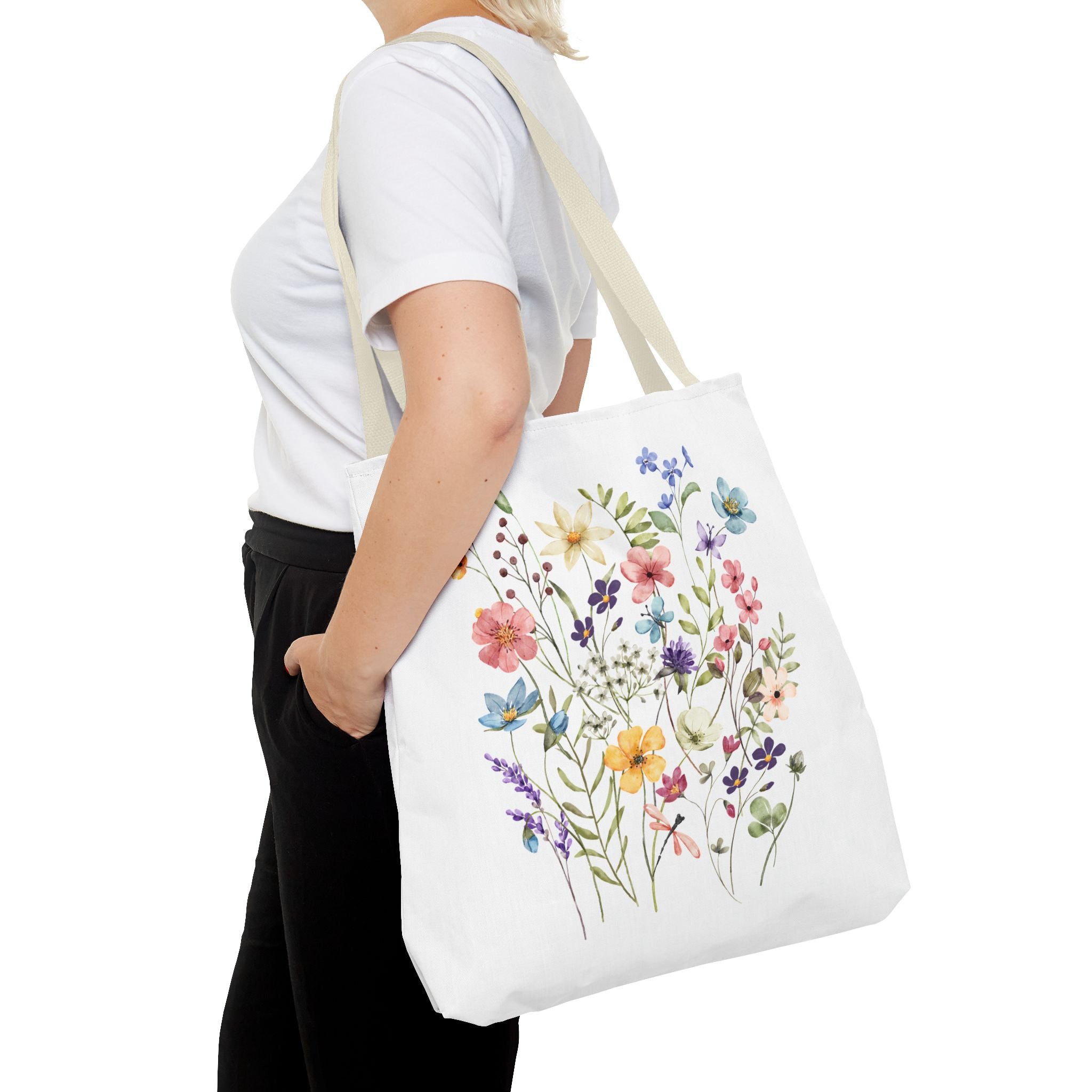Tote Bag, Totes, Tote Bag Pattern, Floral Totes, Eco-Friendly Shopping Bag, Flower Printed Tote, Canvas Totes, Reusable Shopping Bag