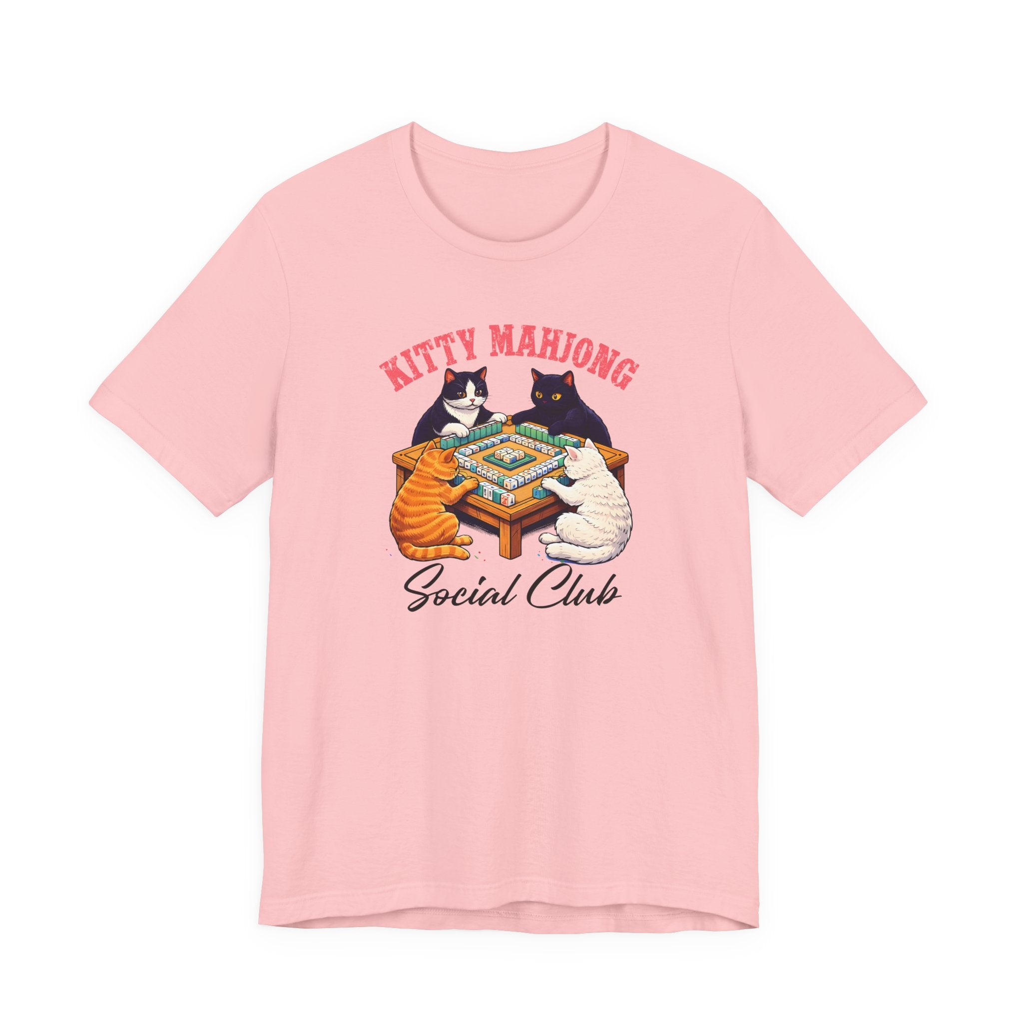 Funny Cat Shirt, Kitty Mahjong social club tee, Cat Mom Tee, Gift for Cat lover