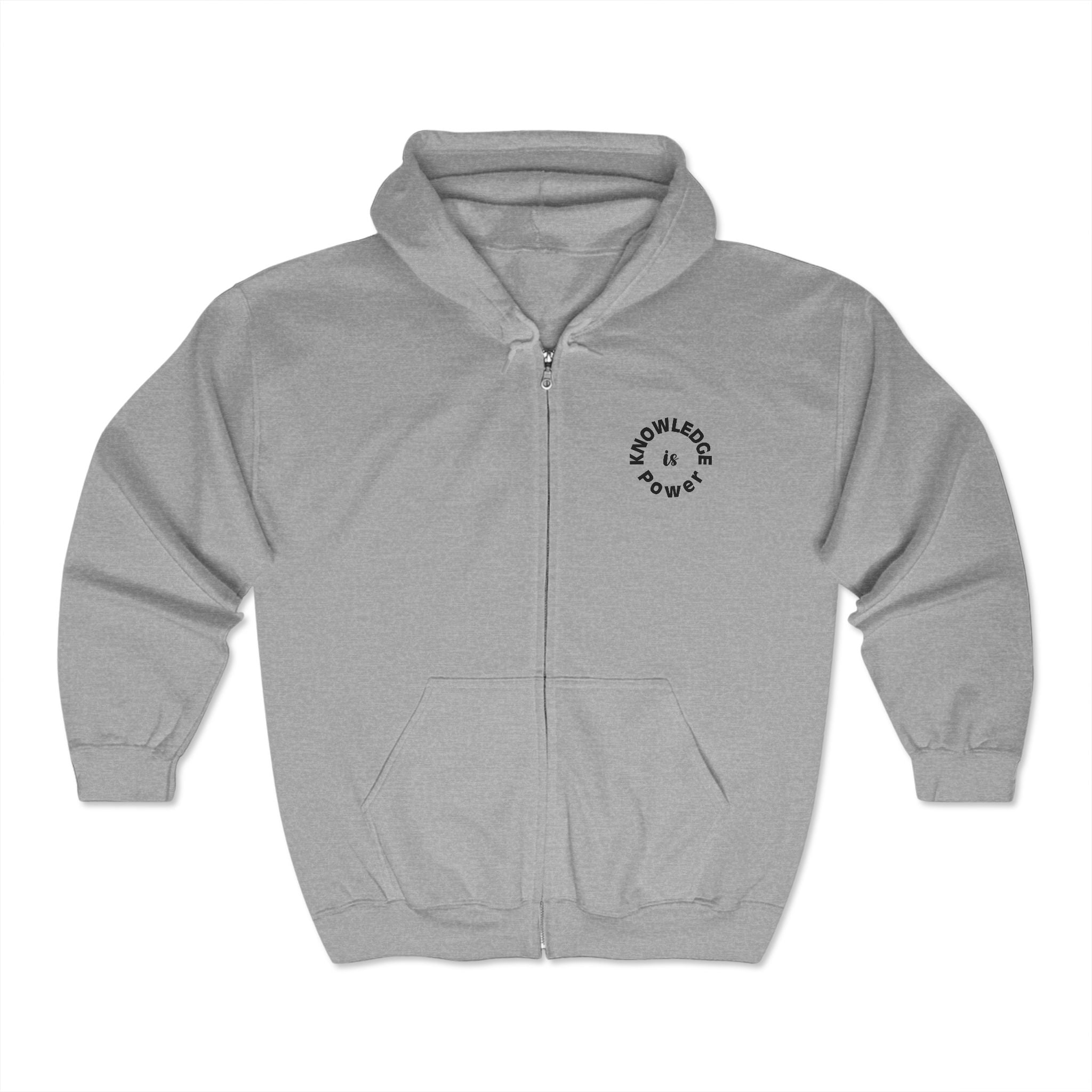 Teacher Hoodie, Teacher Zip-Up Hoodie, Knowledge is Power Hoodie, Motivational Hoodie, Inspirational Hoodie, Teacher Appreciation Gift
