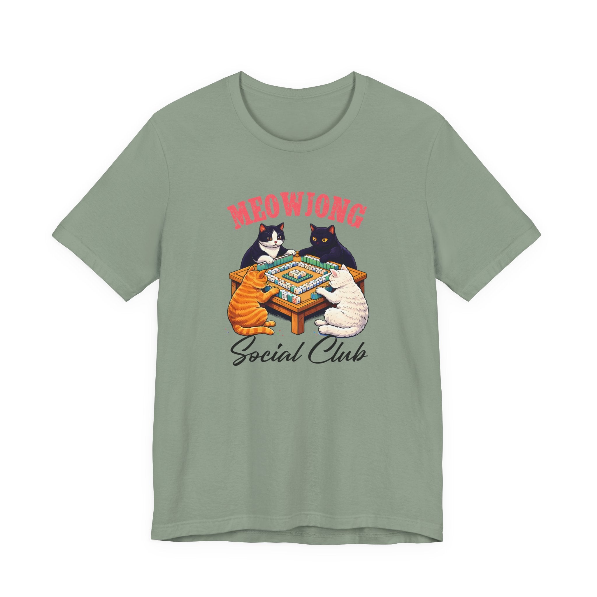 Funny Cat Shirt, Meowjong social club tee, Cat Mom Tee, Gift for Cat lover