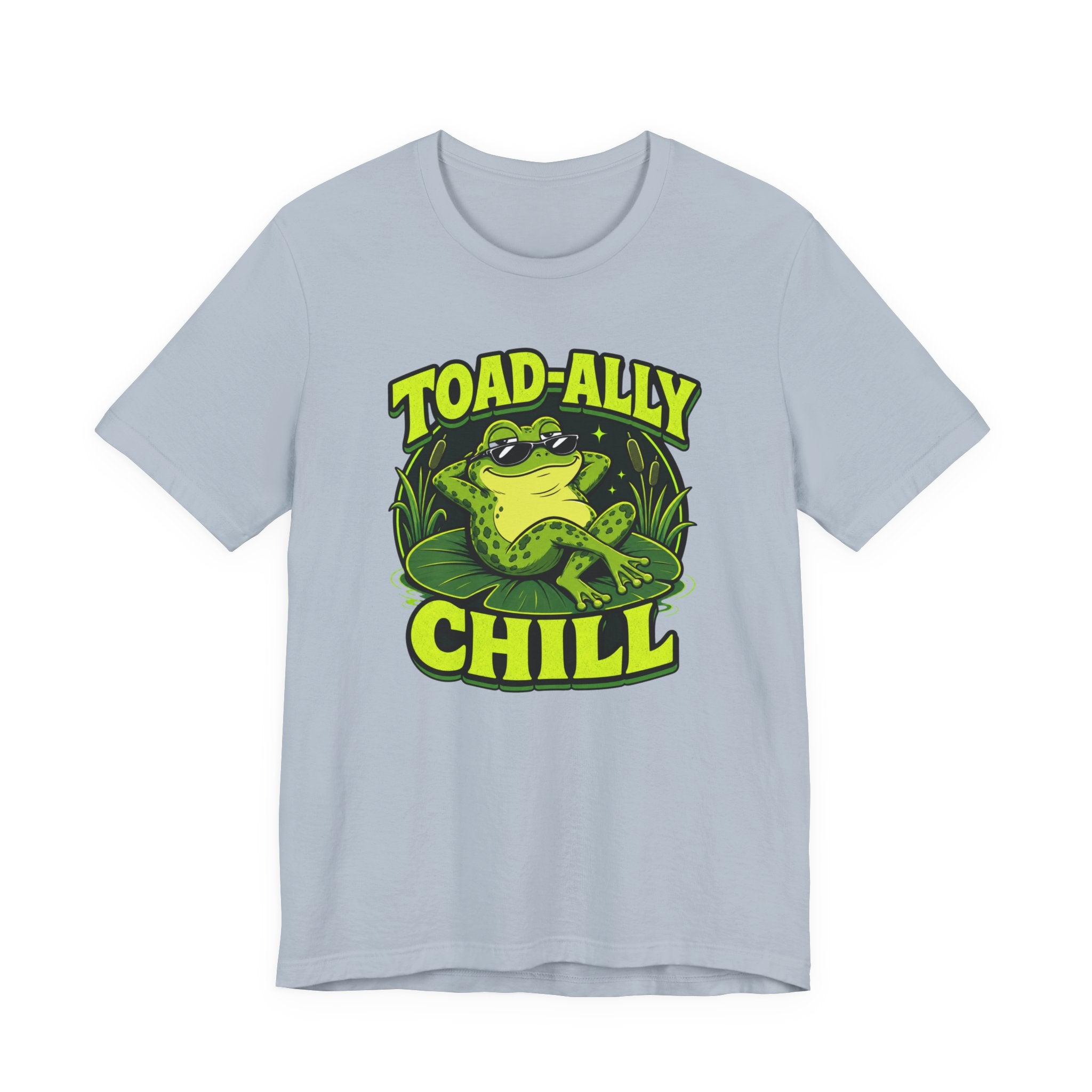 Toadally Chill Funny Frog T-Shirt Cool Frog Graphic Tee Gift for Frog Lovers