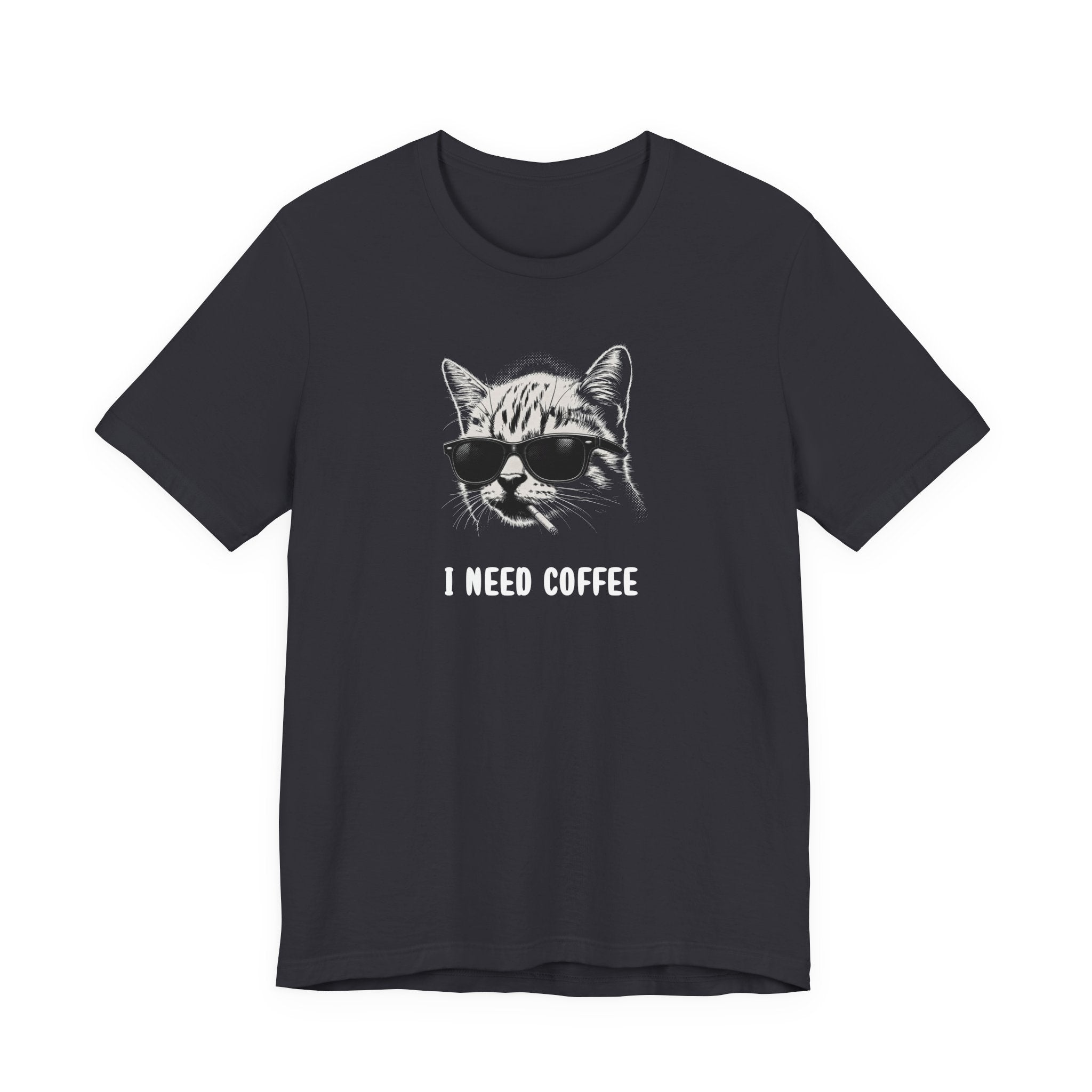 I Need Coffee Funny Cat Shirt, Cat Mom Tee, Gift for Cat lovers