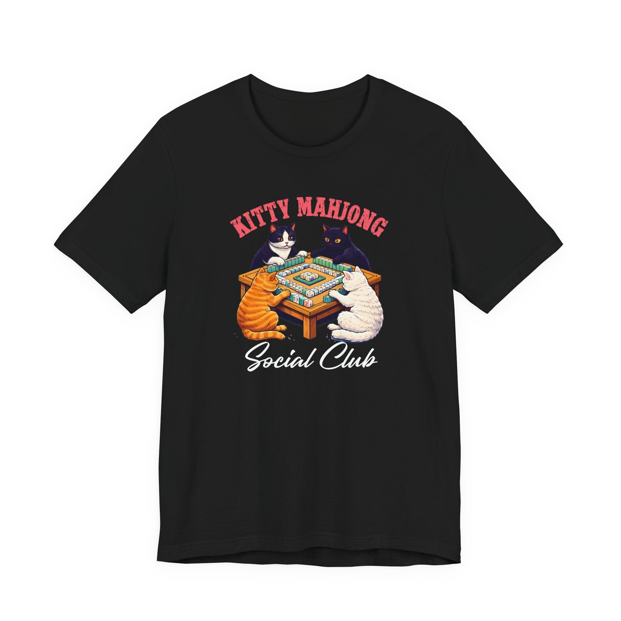 Funny Cat Shirt, Kitty Mahjong social club tee, Cat Mom Tee, Gift for Cat lover