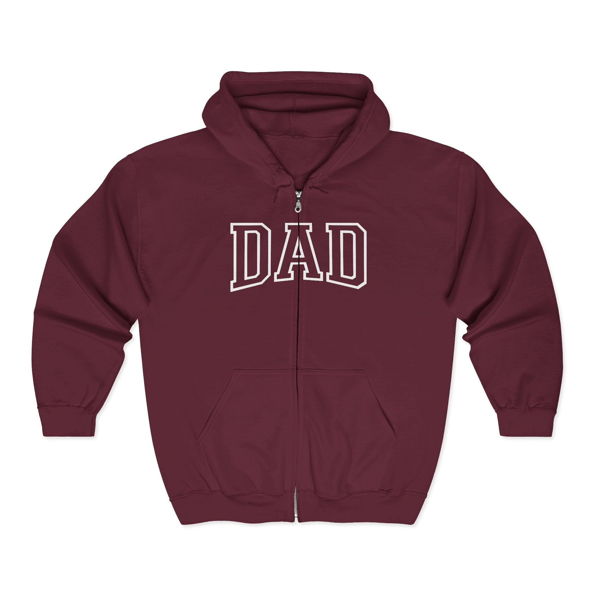 Dad Full Zip Hoodie, Dad Sweatshirt, Father's Day Gift, Dad Birthday Gift