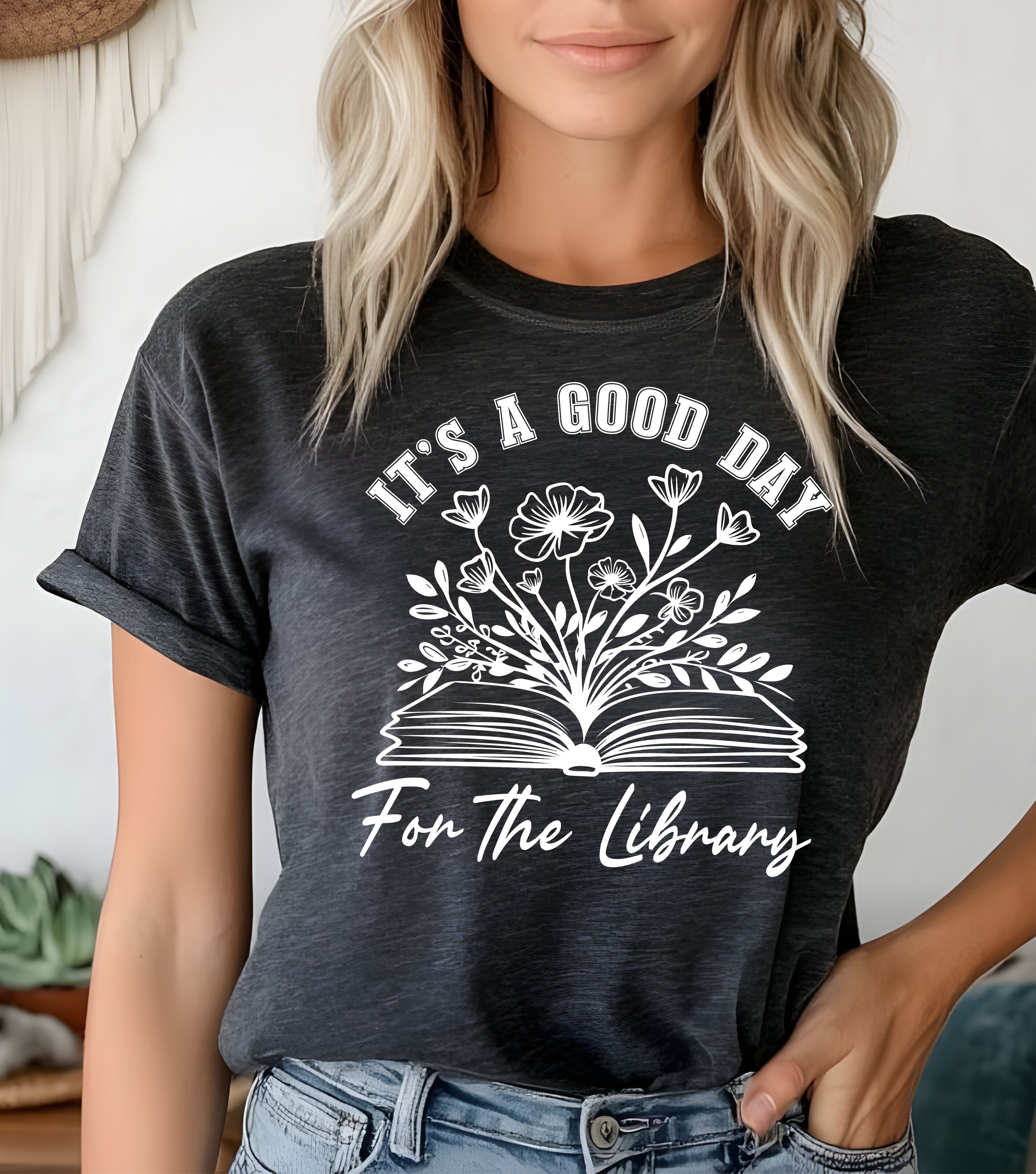 It's A Good Day for the Library Shirt, Books Shirt, Librarian Shirt, Read More Books, Bookish Shirt, Book Lover Shirt, Teacher Shirt