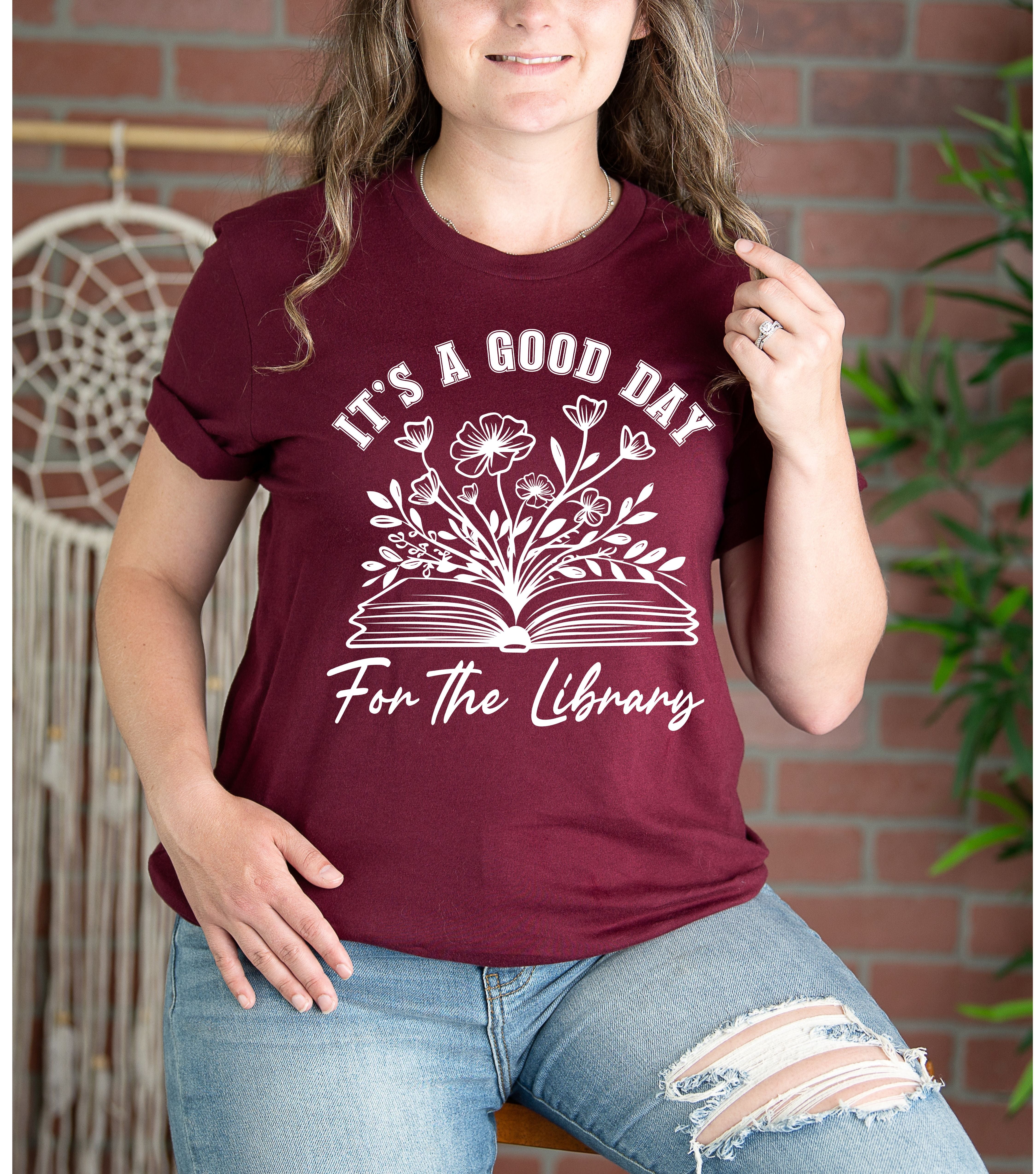 It's A Good Day for the Library Shirt, Books Shirt, Librarian Shirt, Read More Books, Bookish Shirt, Book Lover Shirt, Teacher Shirt