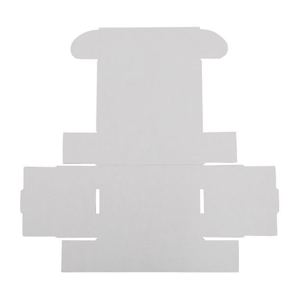 50 Corrugated Paper Boxes 6x4x2 " White Outside and Yellow Inside