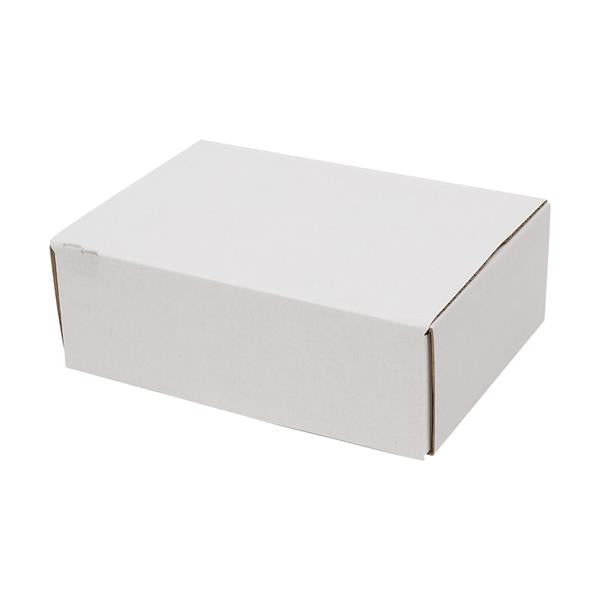 50 Corrugated Paper Boxes 6x4x2 " White Outside and Yellow Inside