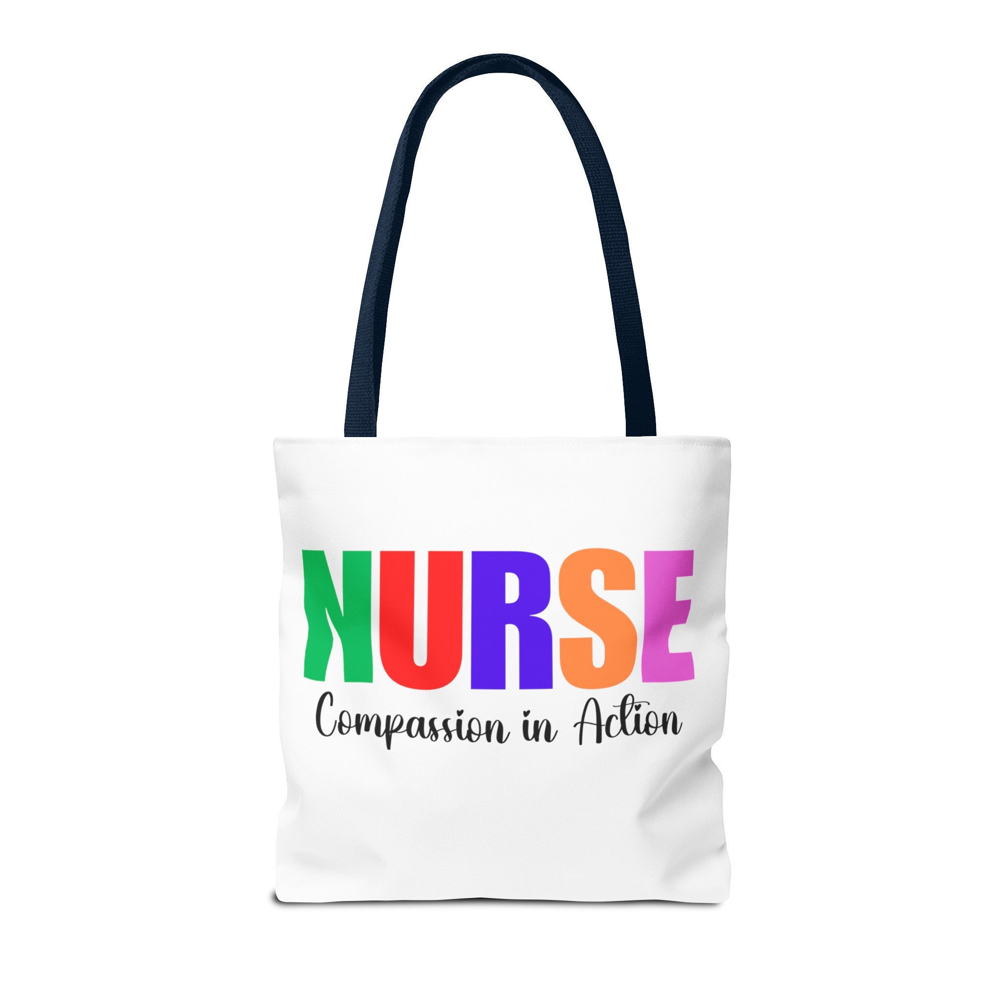 Nurse Compassion In Action Tote Bag (AOP), Gift for Nurse, Nurse Bag, Bag for Nurse