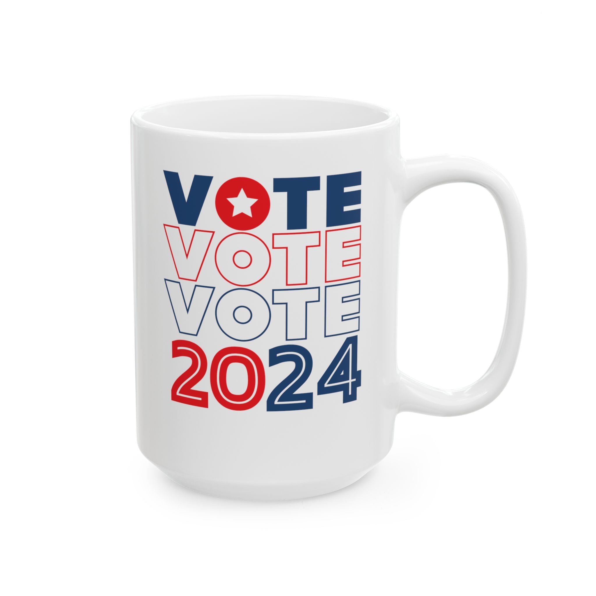 Vote 2024 Ceramic Mug, (11oz, 15oz)