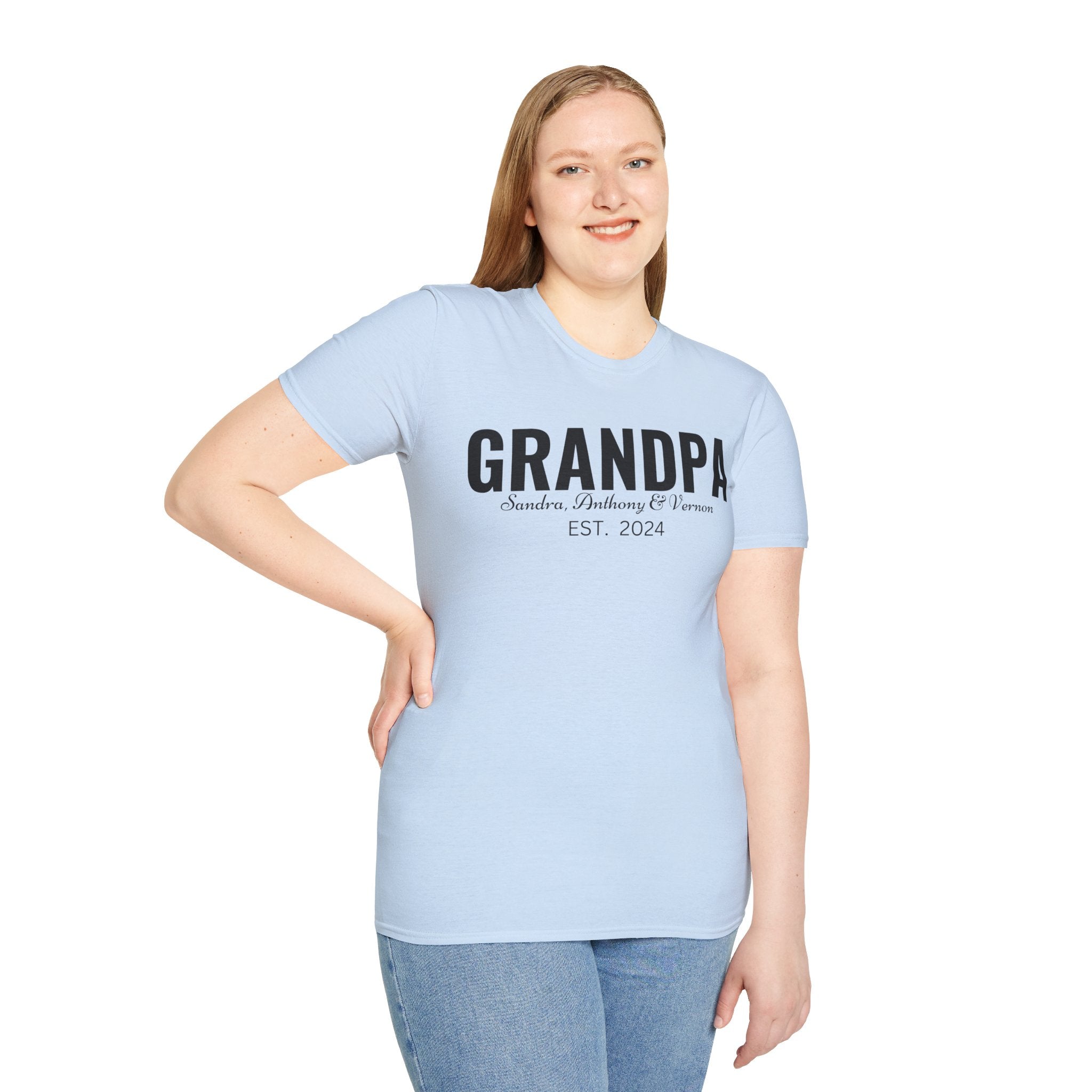 Personalized Grandpa Shirt with Grandkids Names , Fathers Day Gift For Grandpa, Gift From Grandkids, Gift from Kids