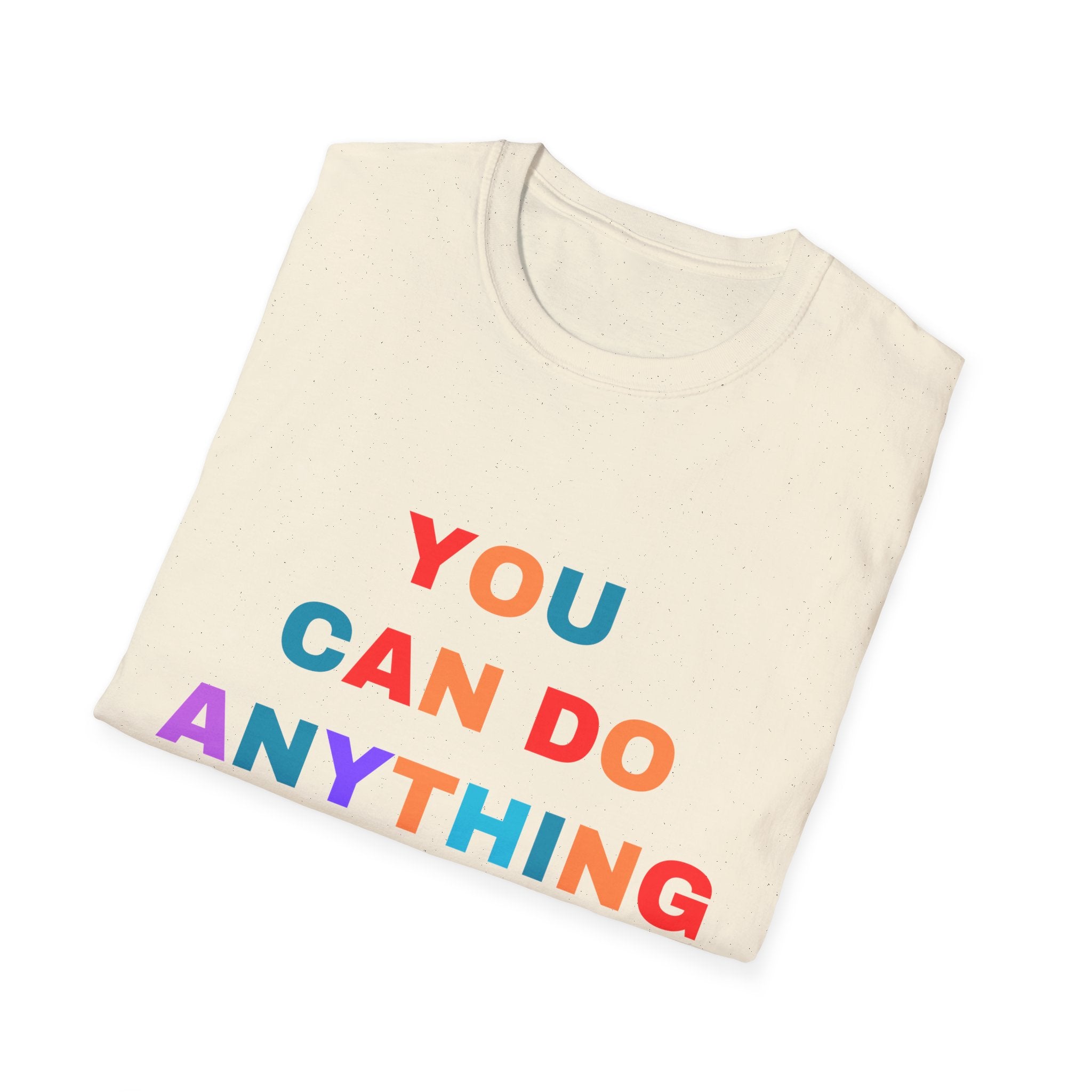 You Can Do Anything Possible Unisex Softstyle T-Shirt for Teachers, Motivational T-shirt, Social Worker T-shirt