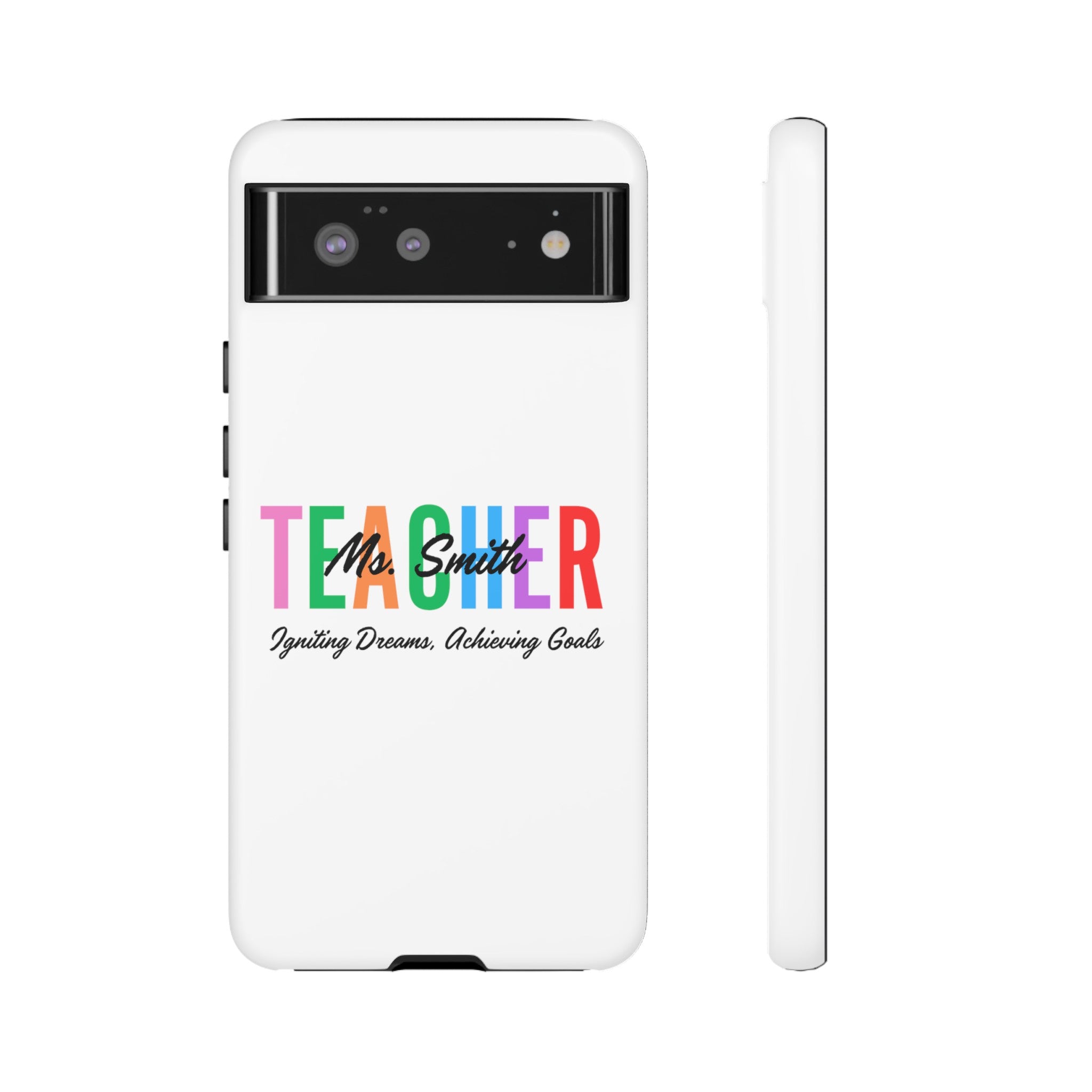 Personalized Teacher iPhones and Samsung Galaxy Tough Cases, Teacher Name, Gift for teacher, Teacher's Appreciation