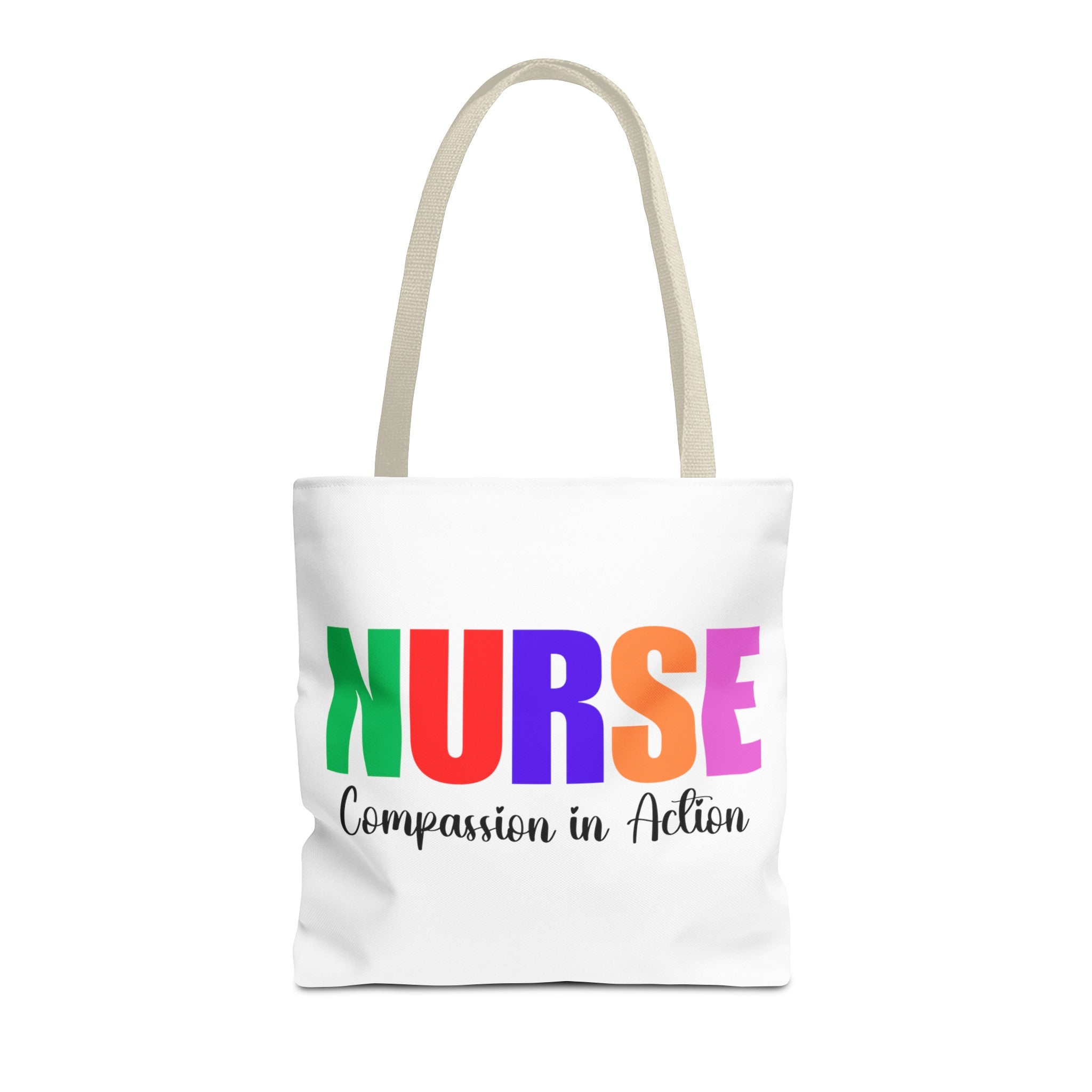 Nurse, Compassion In Action Tote Bag, Gift for Nurse, Nurse Appreciation Gift, Nurse Graduation Gift