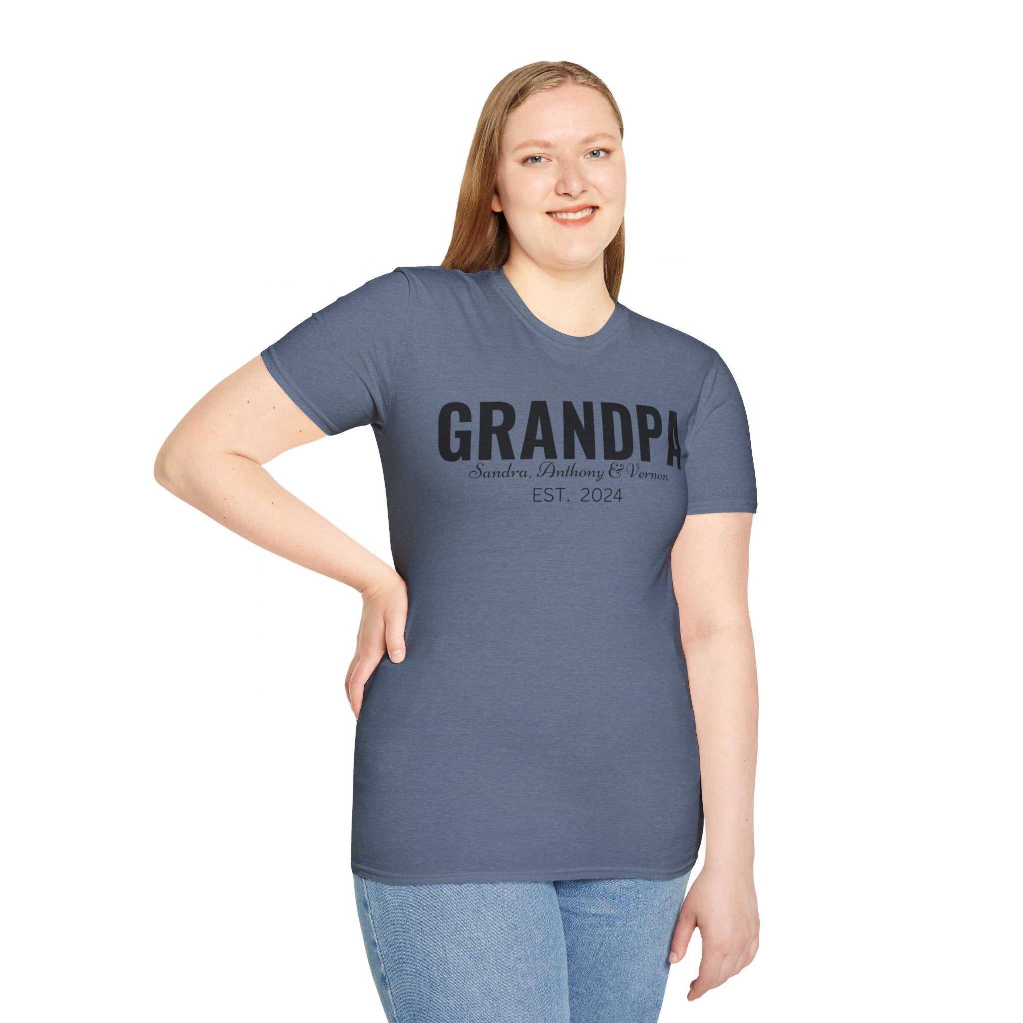 Personalized Grandpa Shirt with Grandkids Names , Fathers Day Gift For Grandpa, Gift From Grandkids, Gift from Kids