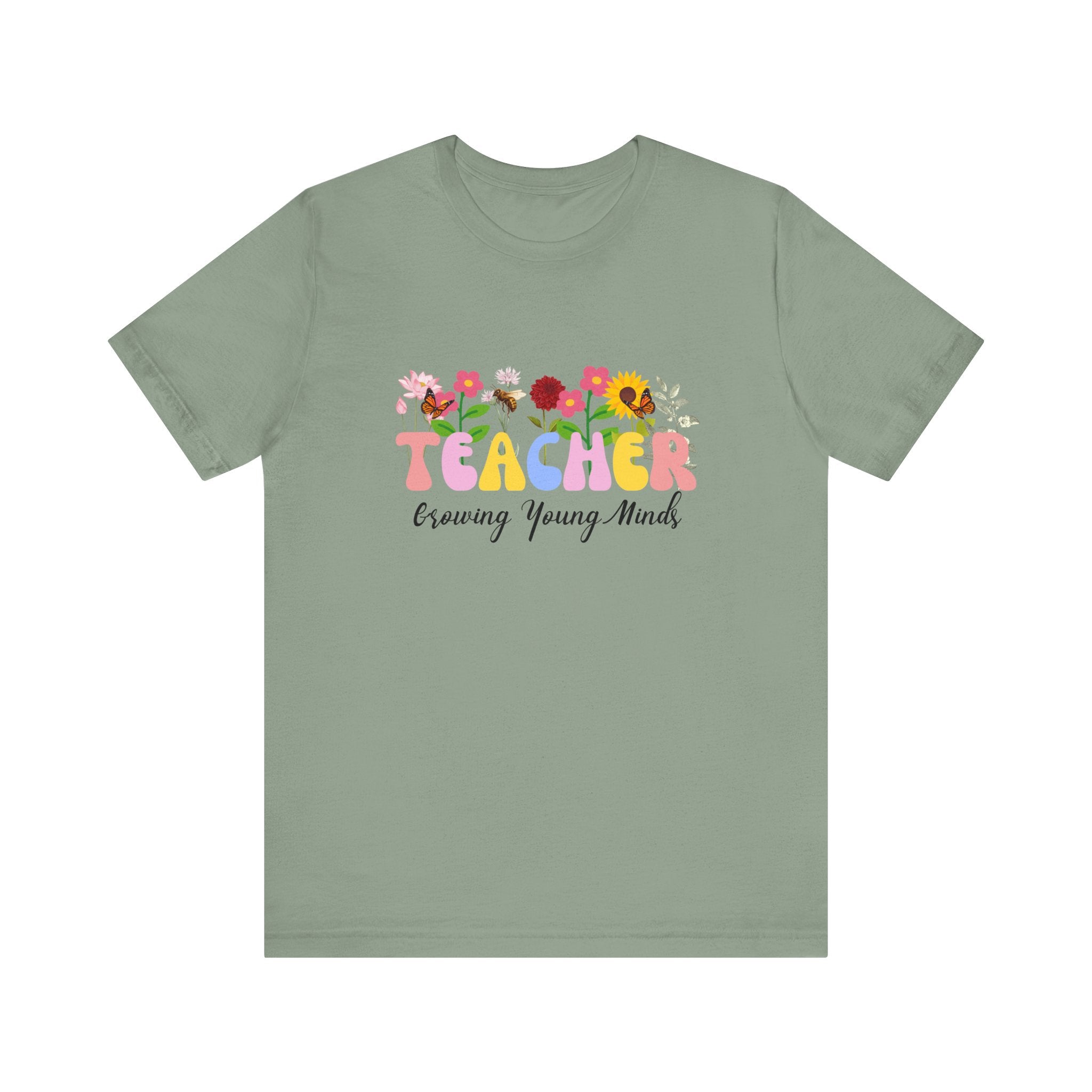 Teacher Growing Young Minds T-Shirt, Teacher Appreciation Shirt, Gift for Teacher Preschool Teacher, Kindergarten Teacher Shirt , First Grade Teacher, Second Grade Teacher