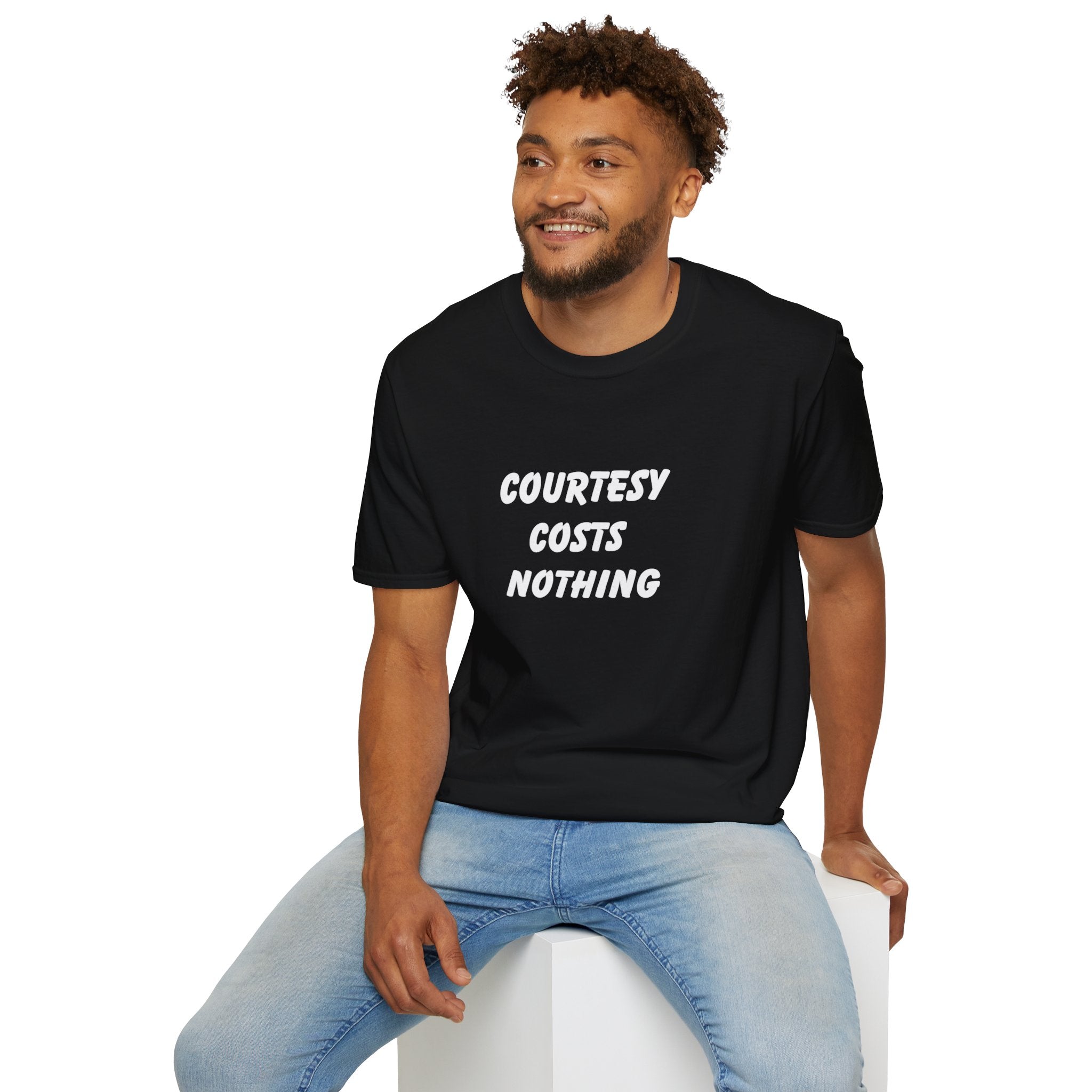Courtesy Cost Nothing Unisex Softstyle T-Shirt, Women's T-Shirt, Men's T-Shirt, Gift for Men, Gift for Women