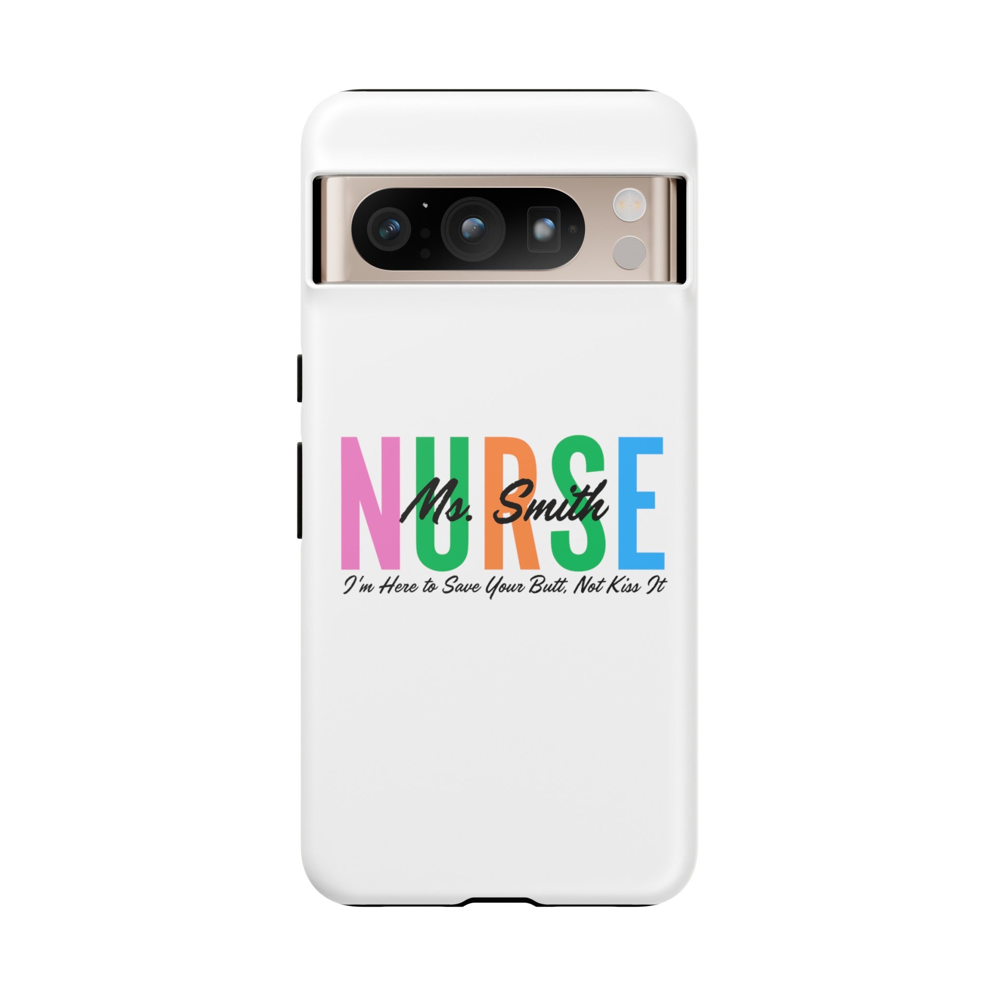 Personalized Nurse iPhones and Samsung Galaxy Tough Cases, Nurse Name, Gift for Nurse, Nurse's Appreciation