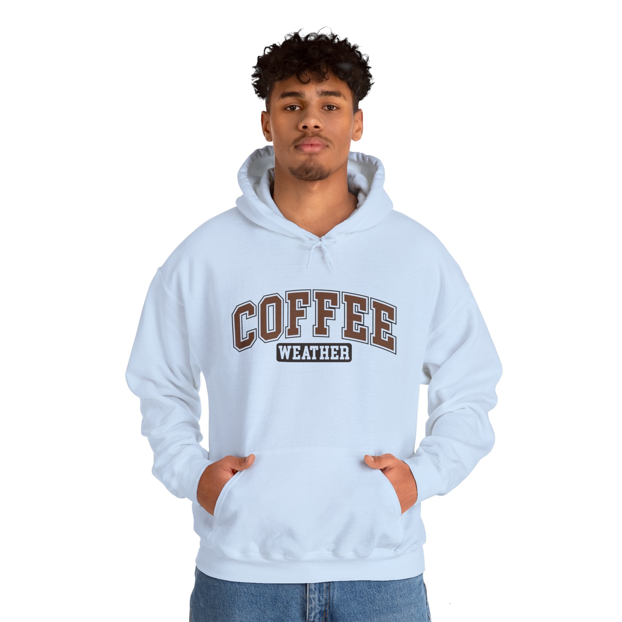 Coffee Lover Shirt, Coffee Lover Sweatshirt, Gift for Coffee Lover, Gift for Him, Gift for Her, Coffee Weather Unisex Heavy Blend™ Hoodie