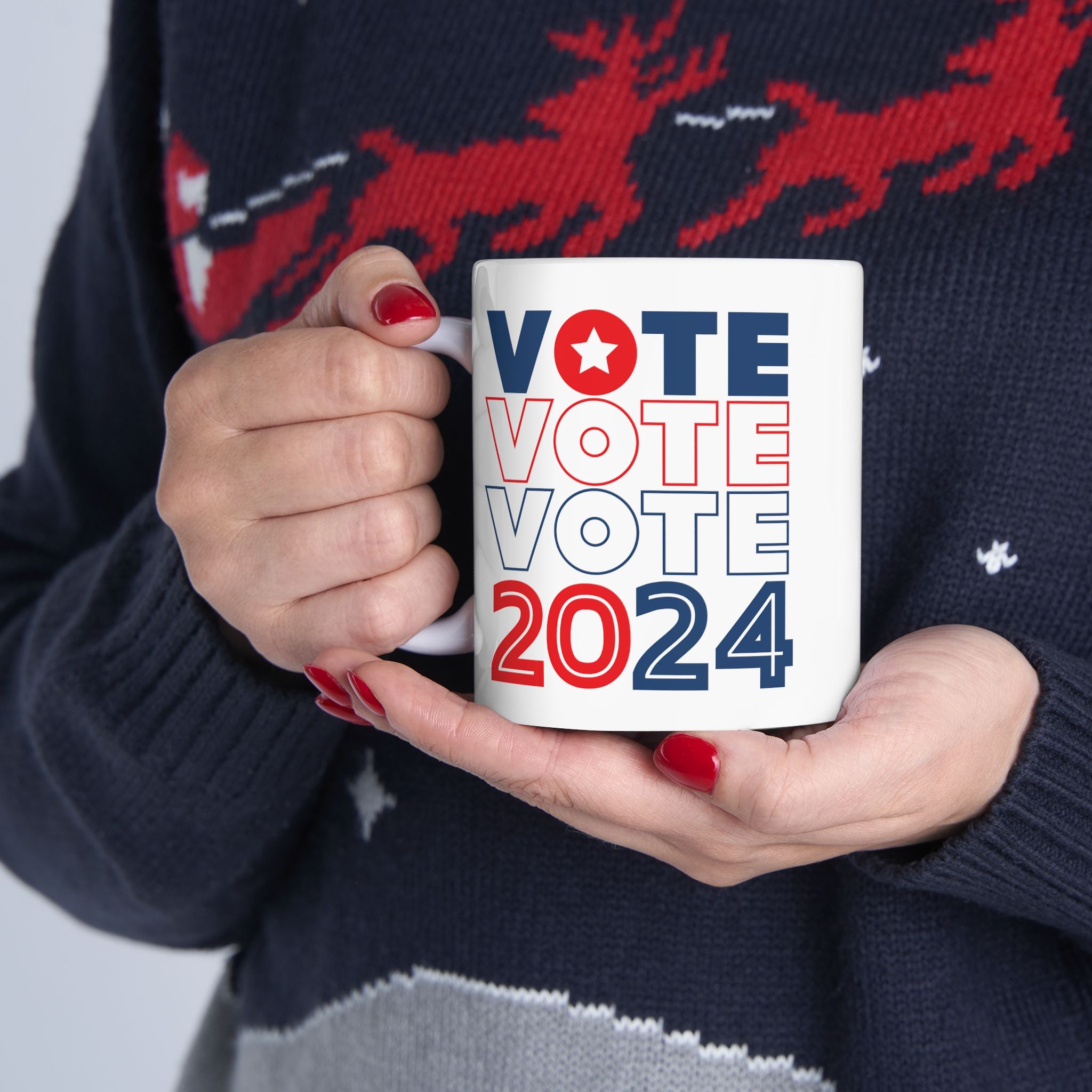 Vote 2024 Ceramic Mug, (11oz, 15oz)