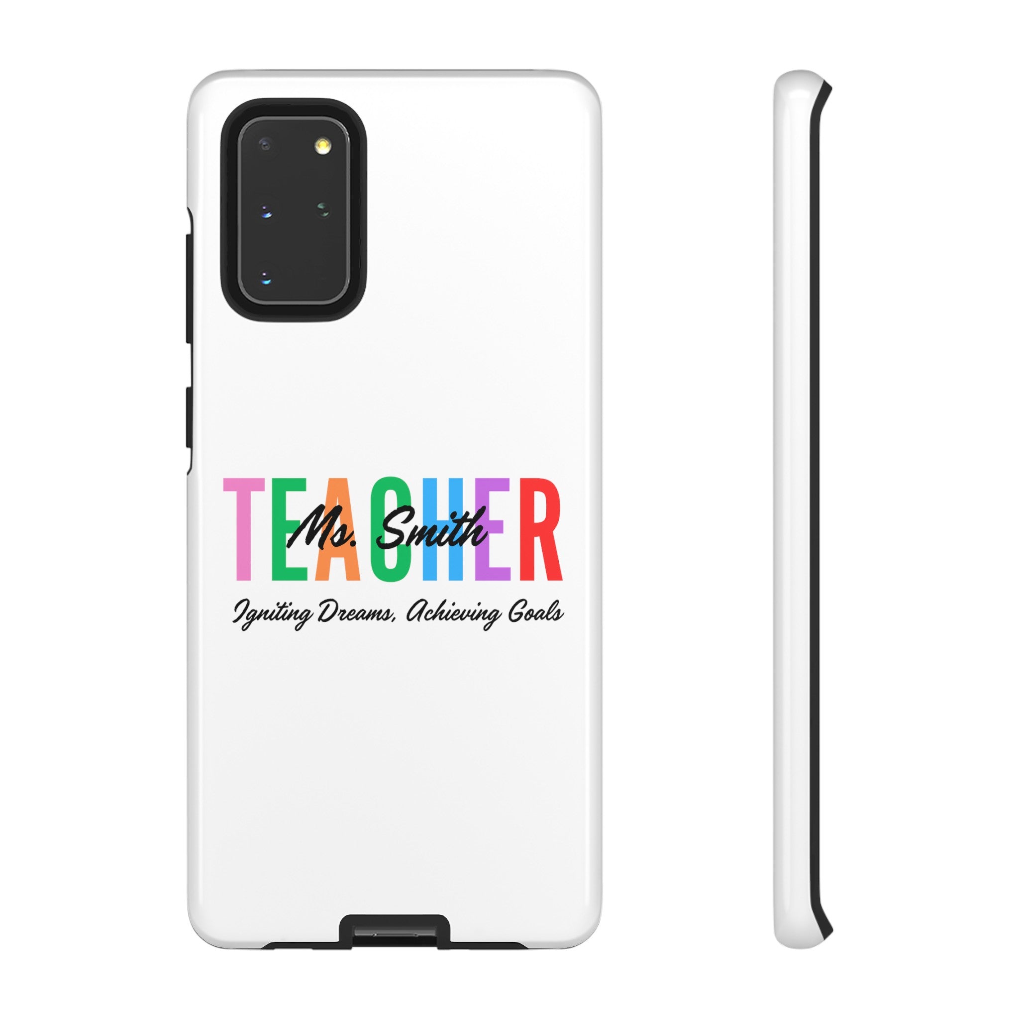 Personalized Teacher iPhones and Samsung Galaxy Tough Cases, Teacher Name, Gift for teacher, Teacher's Appreciation