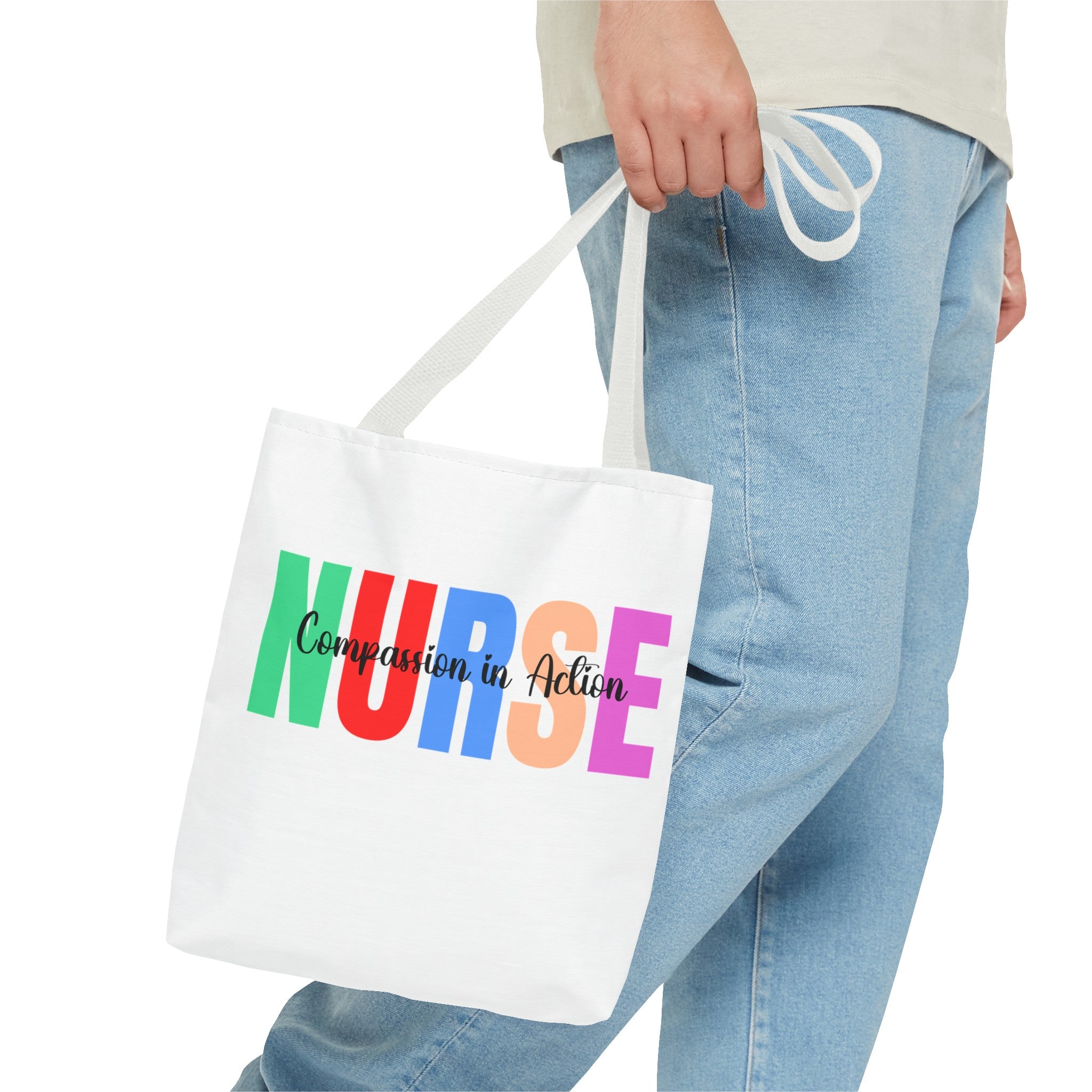 Nurse Compassion In Action Tote Bag (AOP)