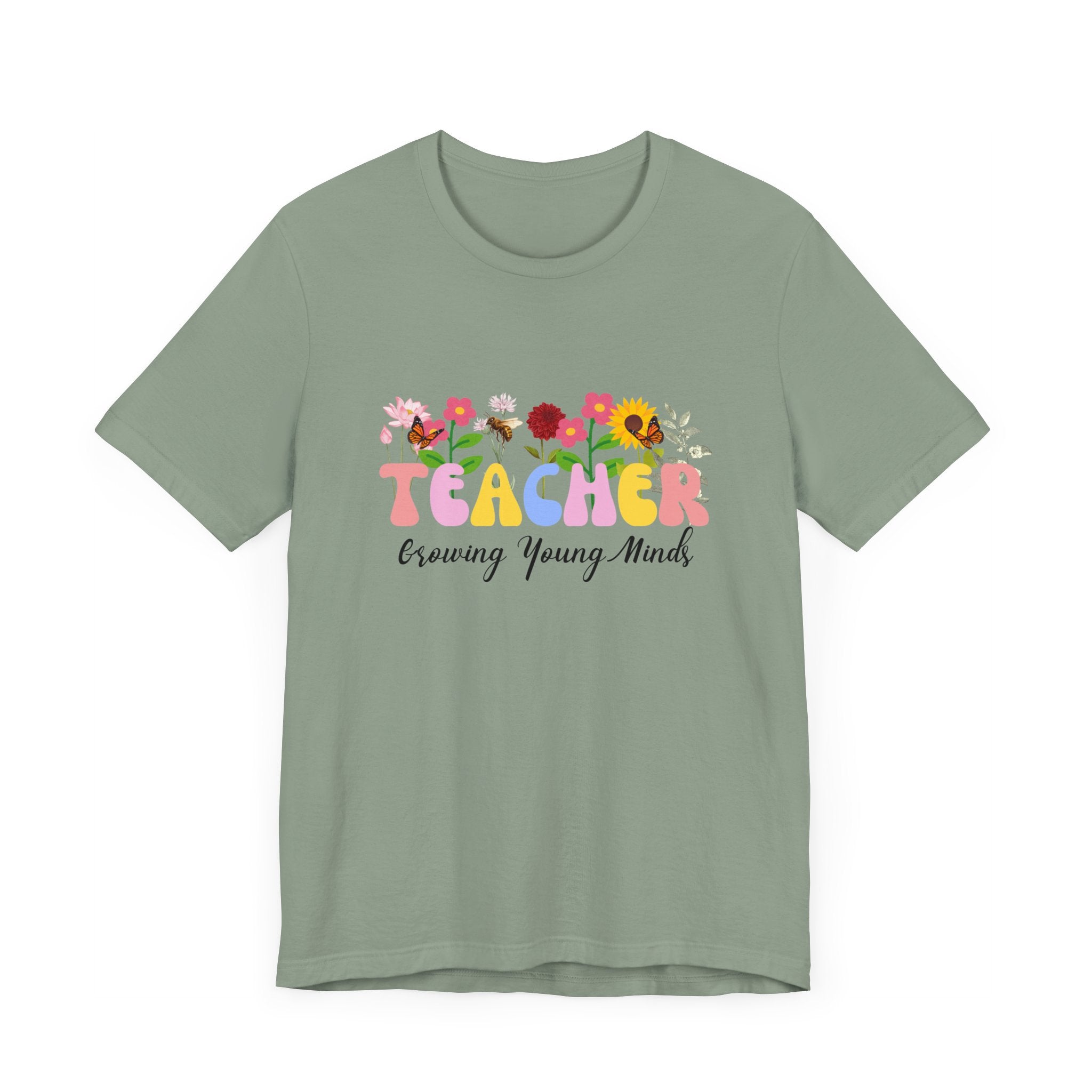 Teacher Growing Young Minds T-Shirt, Teacher Appreciation Shirt, Gift for Teacher Preschool Teacher, Kindergarten Teacher Shirt , First Grade Teacher, Second Grade Teacher