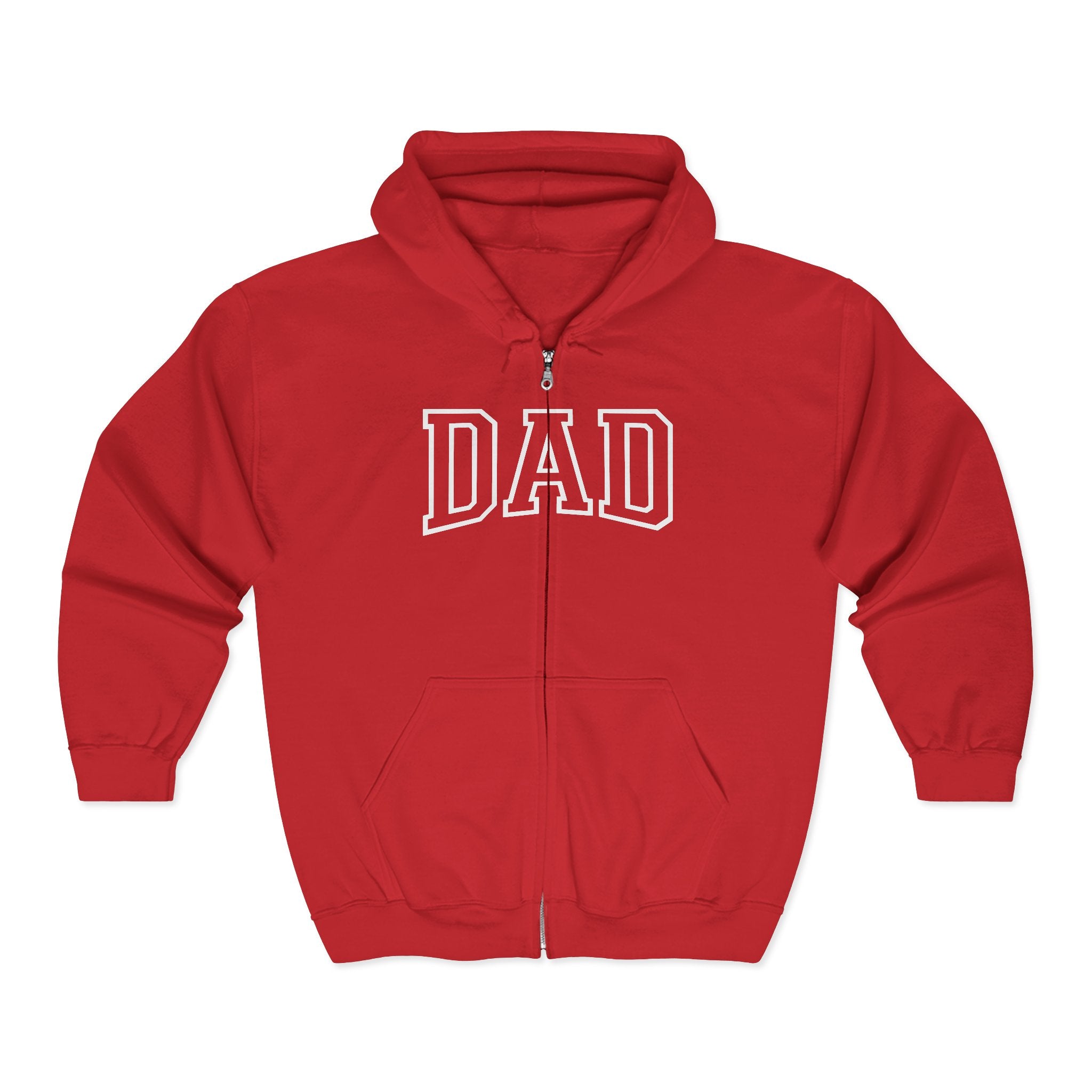 Dad Full Zip Hoodie, Dad Sweatshirt, Father's Day Gift, Dad Birthday Gift