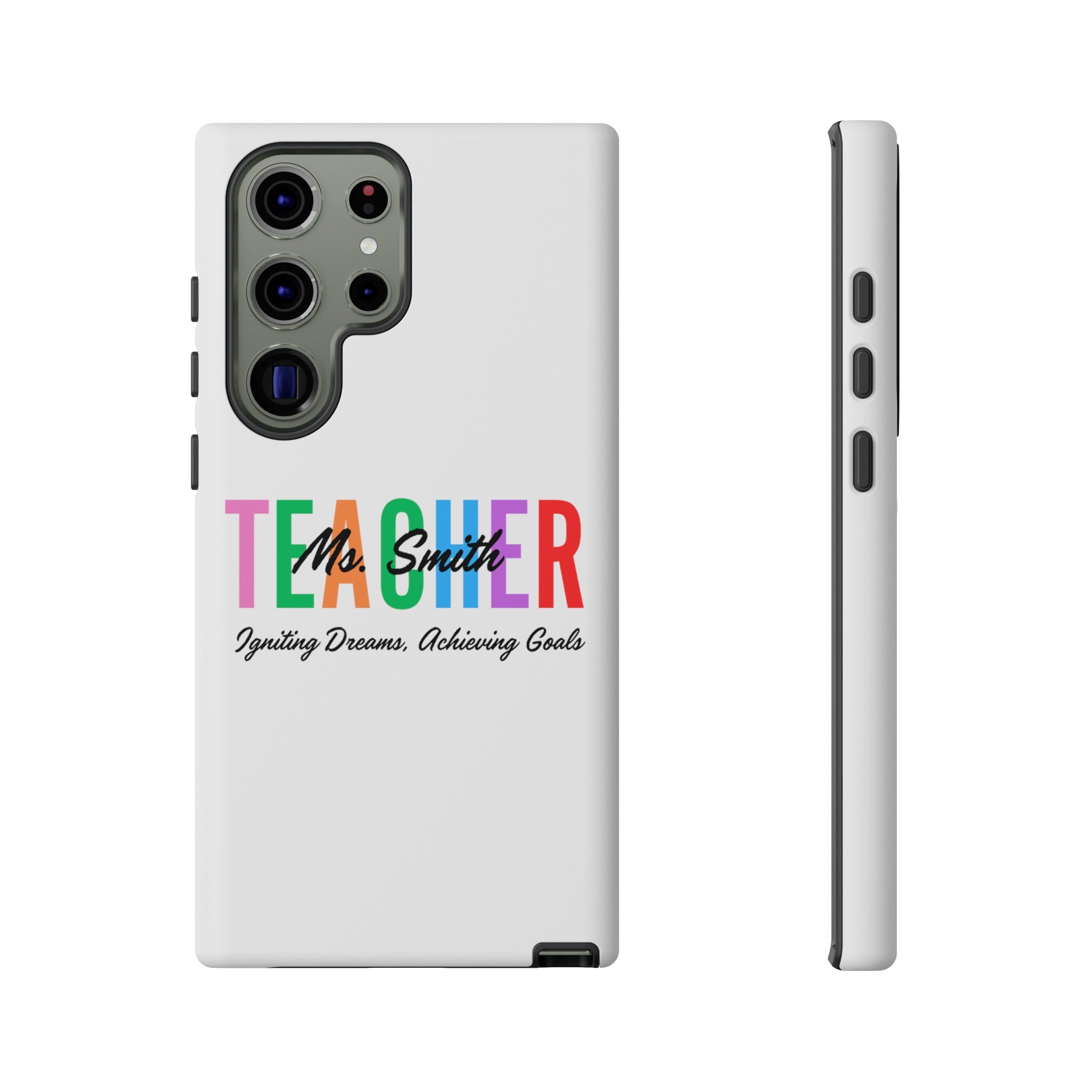 Personalized Teacher iPhones and Samsung Galaxy Tough Cases, Teacher Name, Gift for teacher, Teacher's Appreciation