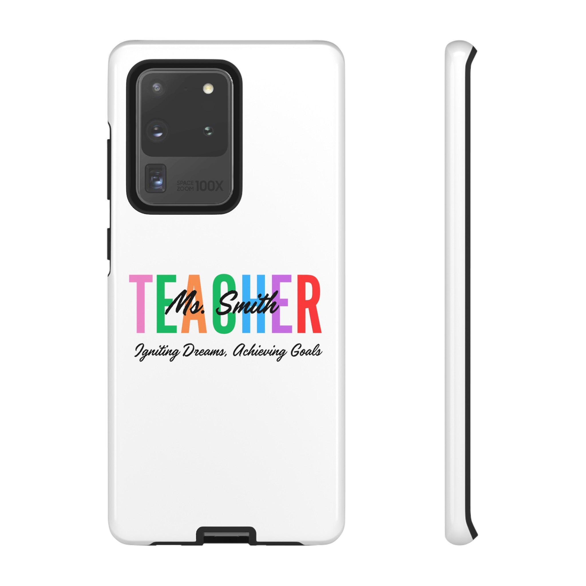 Personalized Teacher iPhones and Samsung Galaxy Tough Cases, Teacher Name, Gift for teacher, Teacher's Appreciation