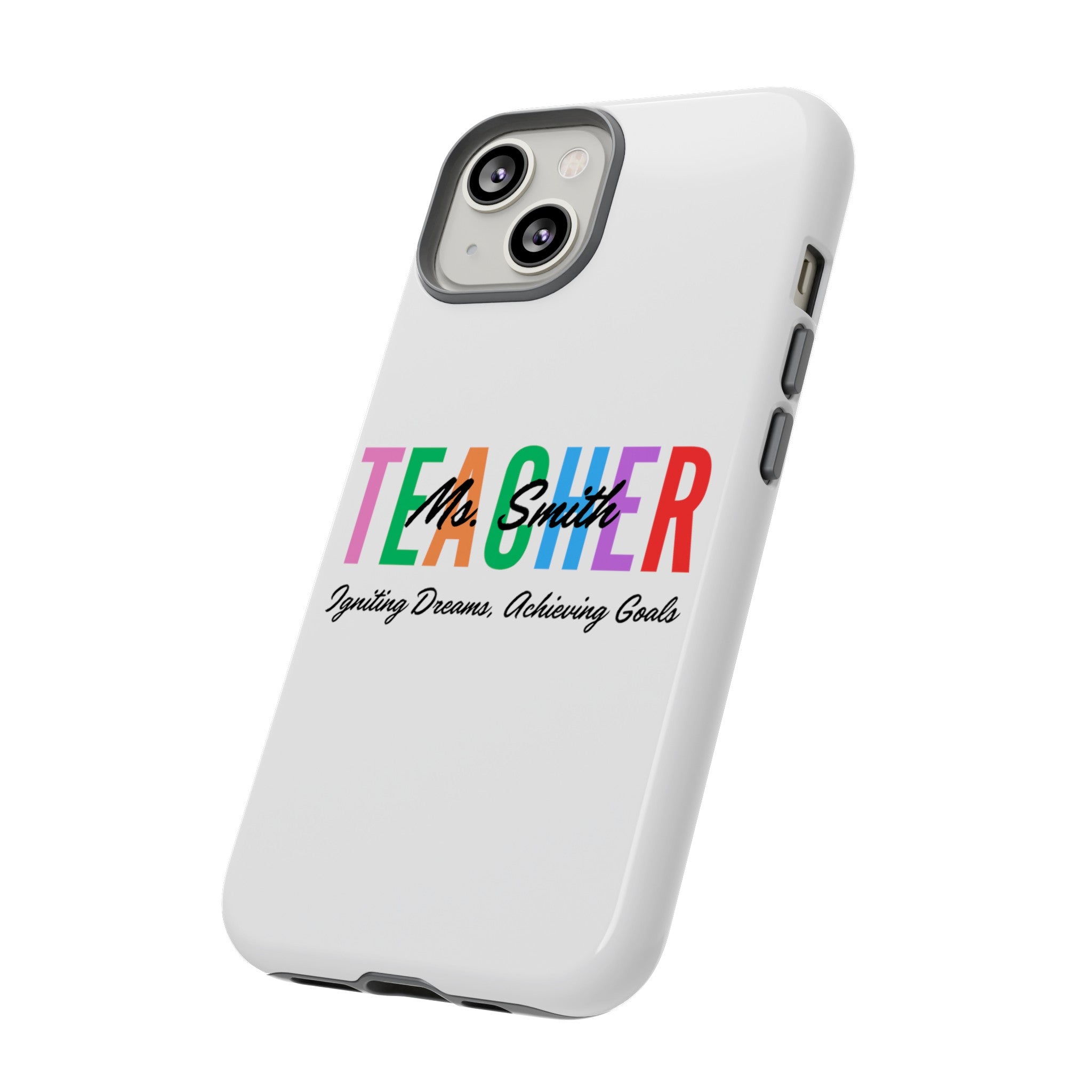 Personalized Teacher iPhones and Samsung Galaxy Tough Cases, Teacher Name, Gift for teacher, Teacher's Appreciation