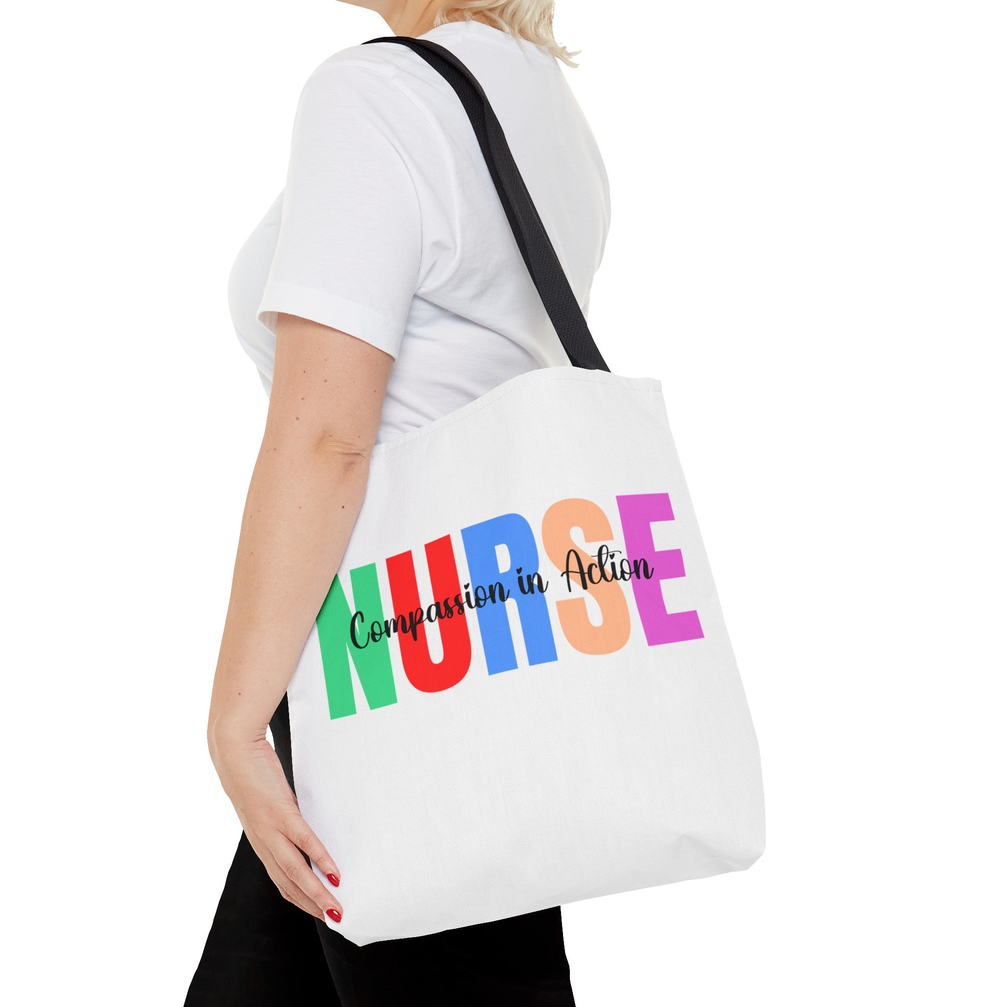 Nurse Compassion In Action Tote Bag (AOP)