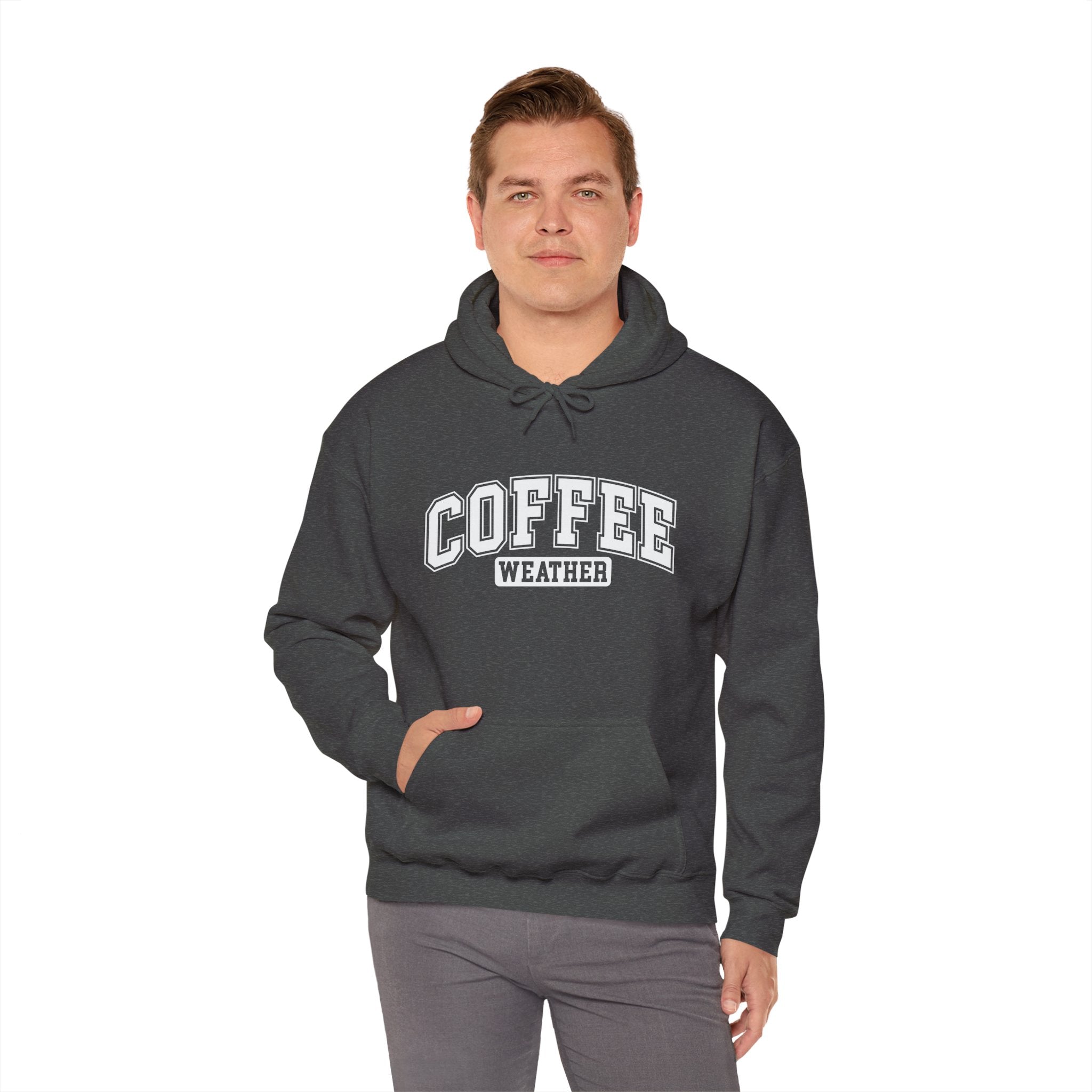 Coffee Lover Shirt, Coffee Lover Sweatshirt, Gift for Coffee Lover, Gift for Him, Gift for Her, Coffee Weather Unisex Heavy Blend™ Hoodie