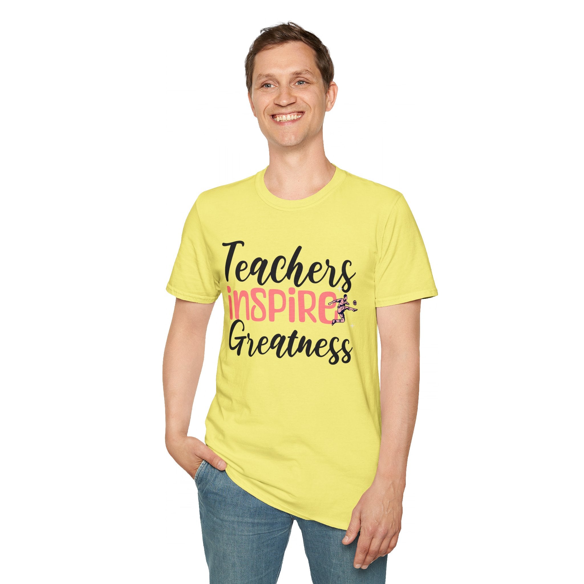 Teachers Inspire Greatness Unisex Softstyle T-Shirt